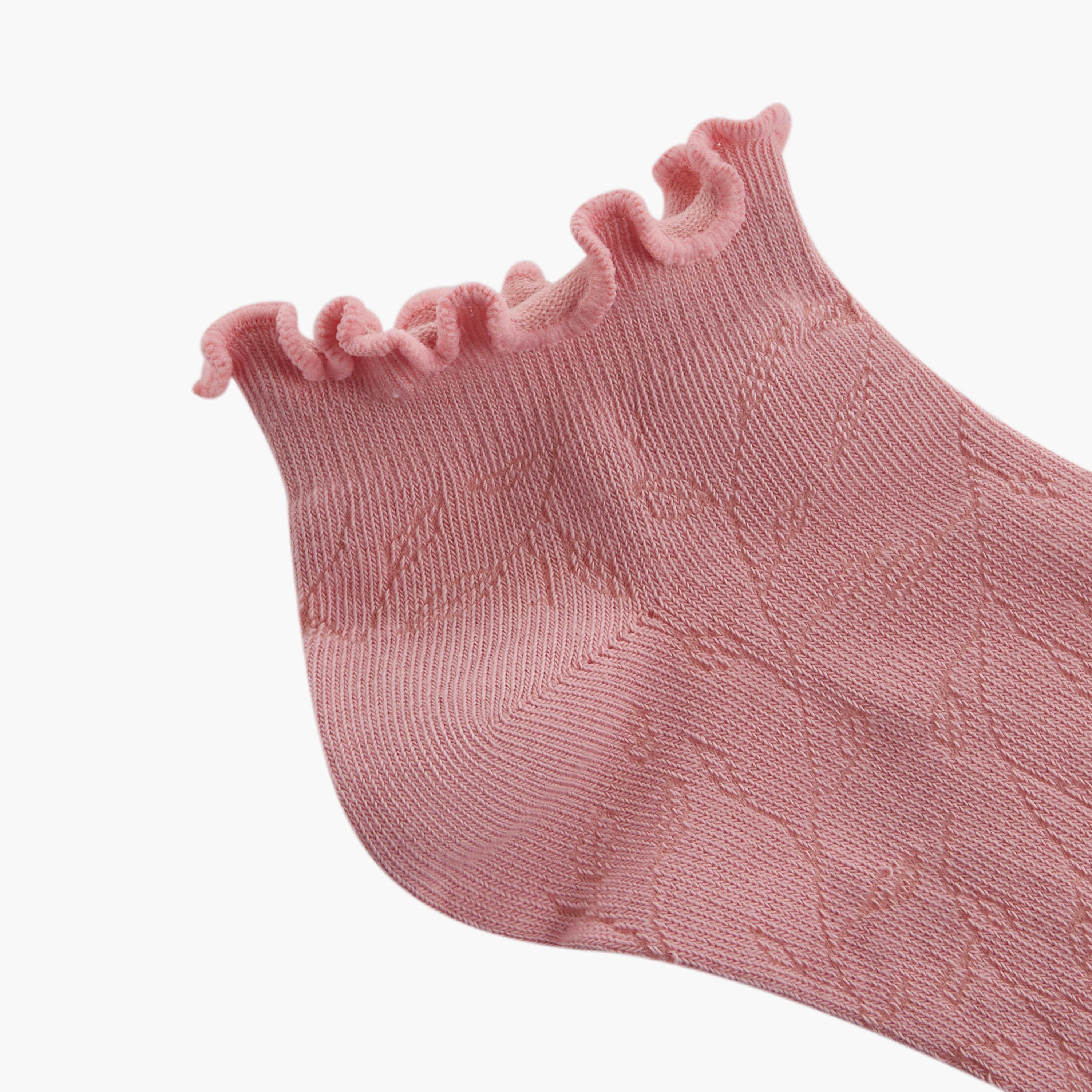 Gloo Pack of 5 Ankle Length Cotton Socks-women-socksandstockings-image-3