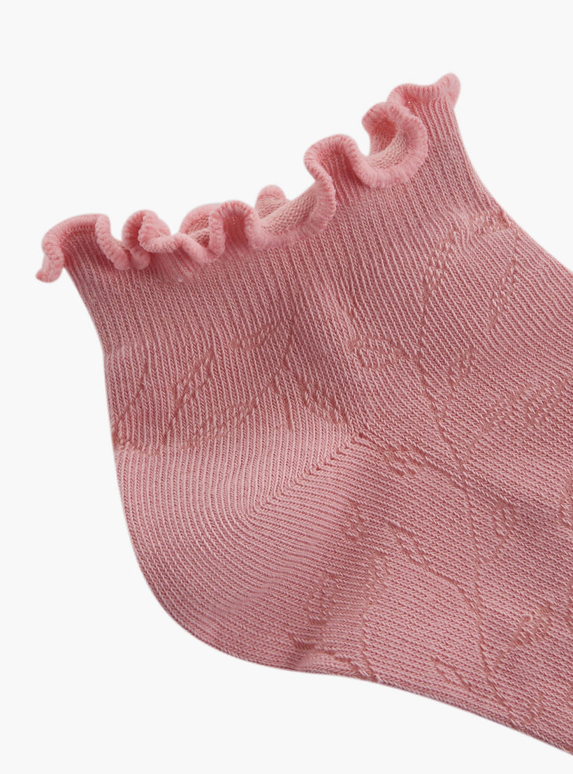 Gloo Pack of 5 Ankle Length Cotton Socks-women-socksandstockings-image-3