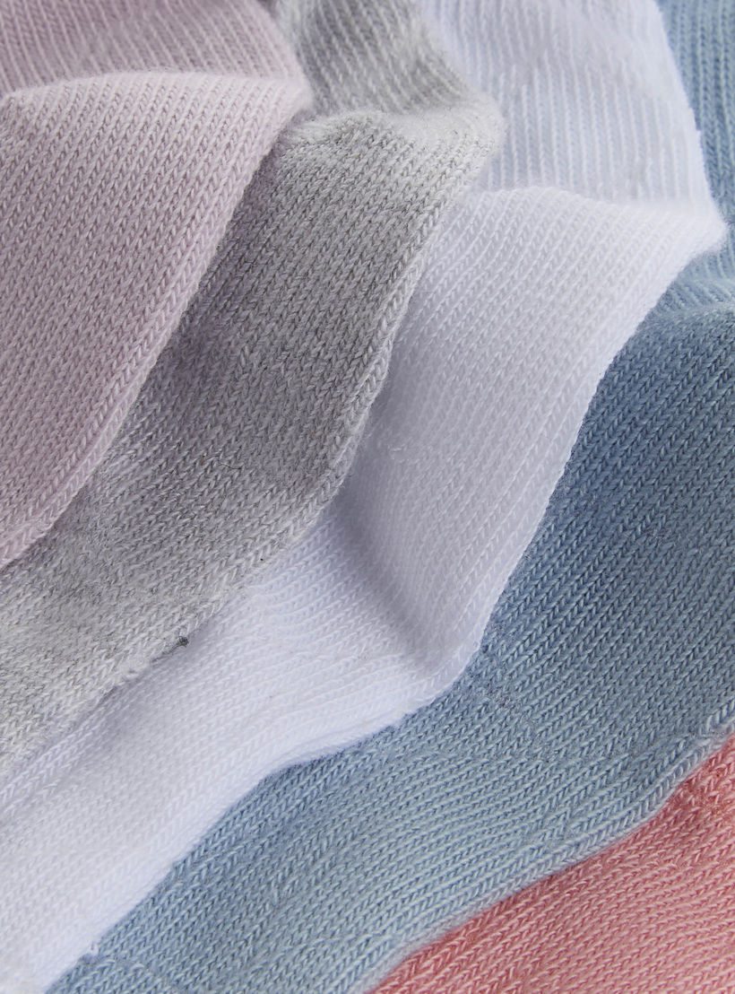 Gloo Pack of 5 Ankle Length Cotton Socks-women-socksandstockings-image-4