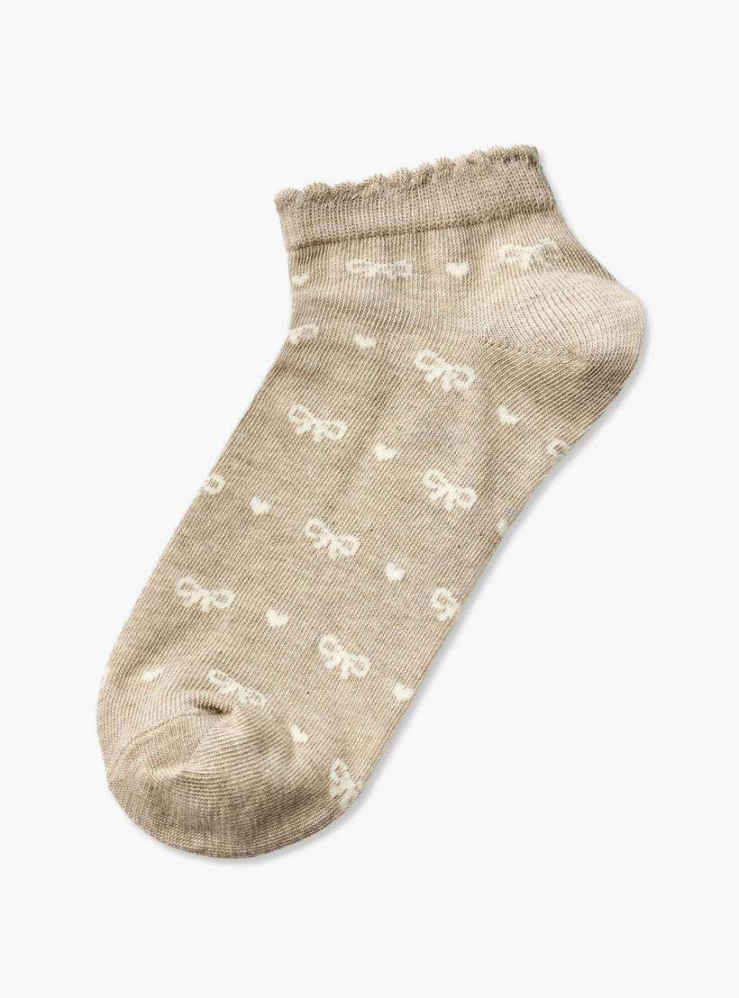Gloo Pack of 5 Ankle Length Cotton Socks-women-socksandstockings-image-2