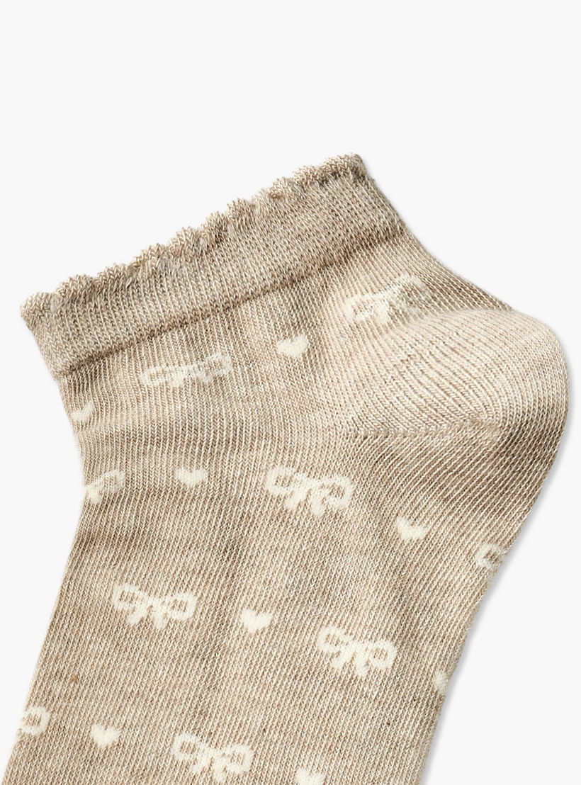 Gloo Pack of 5 Ankle Length Cotton Socks-women-socksandstockings-image-3