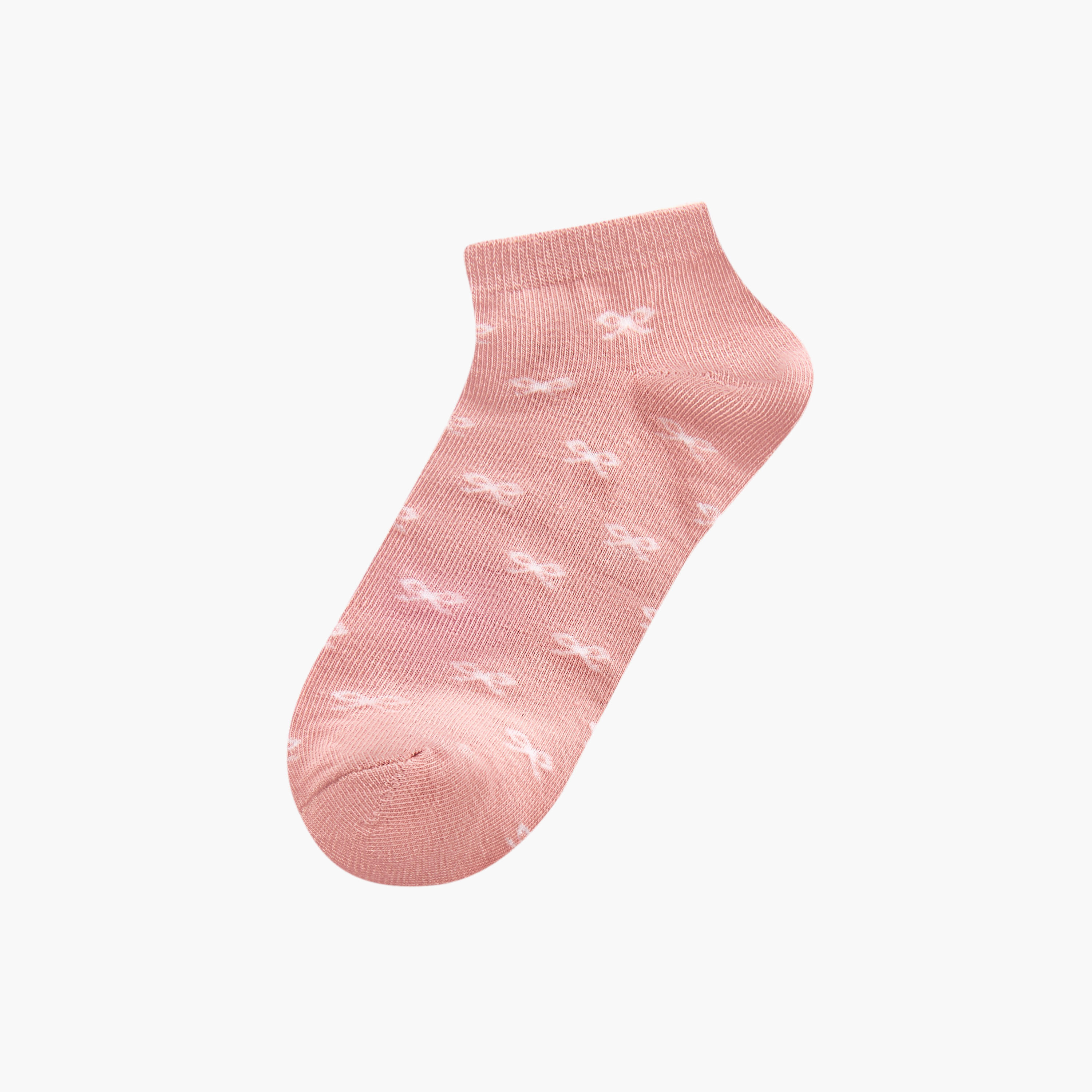 Gloo Printed Non-Terry Ankle Length Socks - Set of 5-women-socksandstockings-image-2