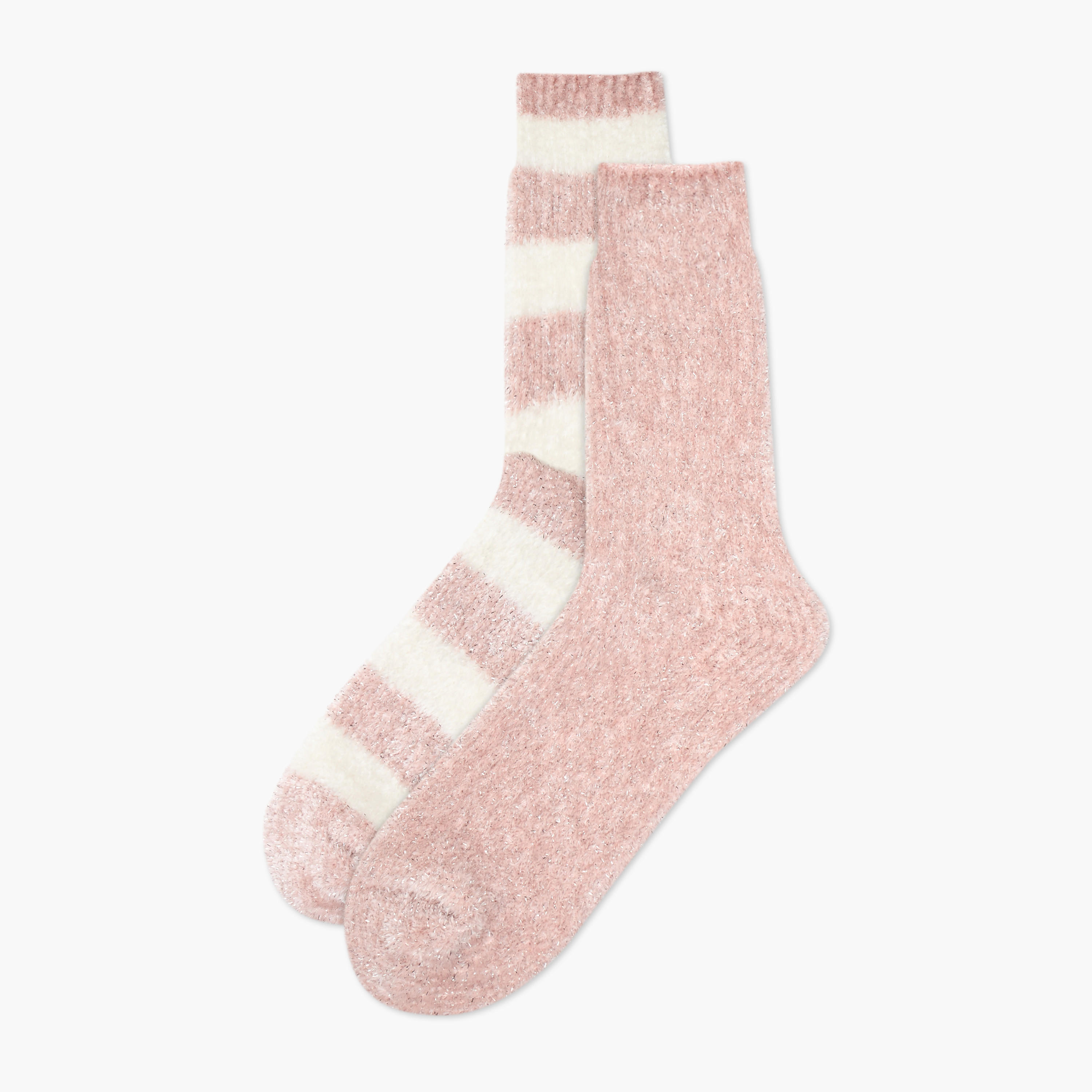 Gloo Assorted Crew Length Cushioned Socks - Set of 2-women-socksandstockings-image-1