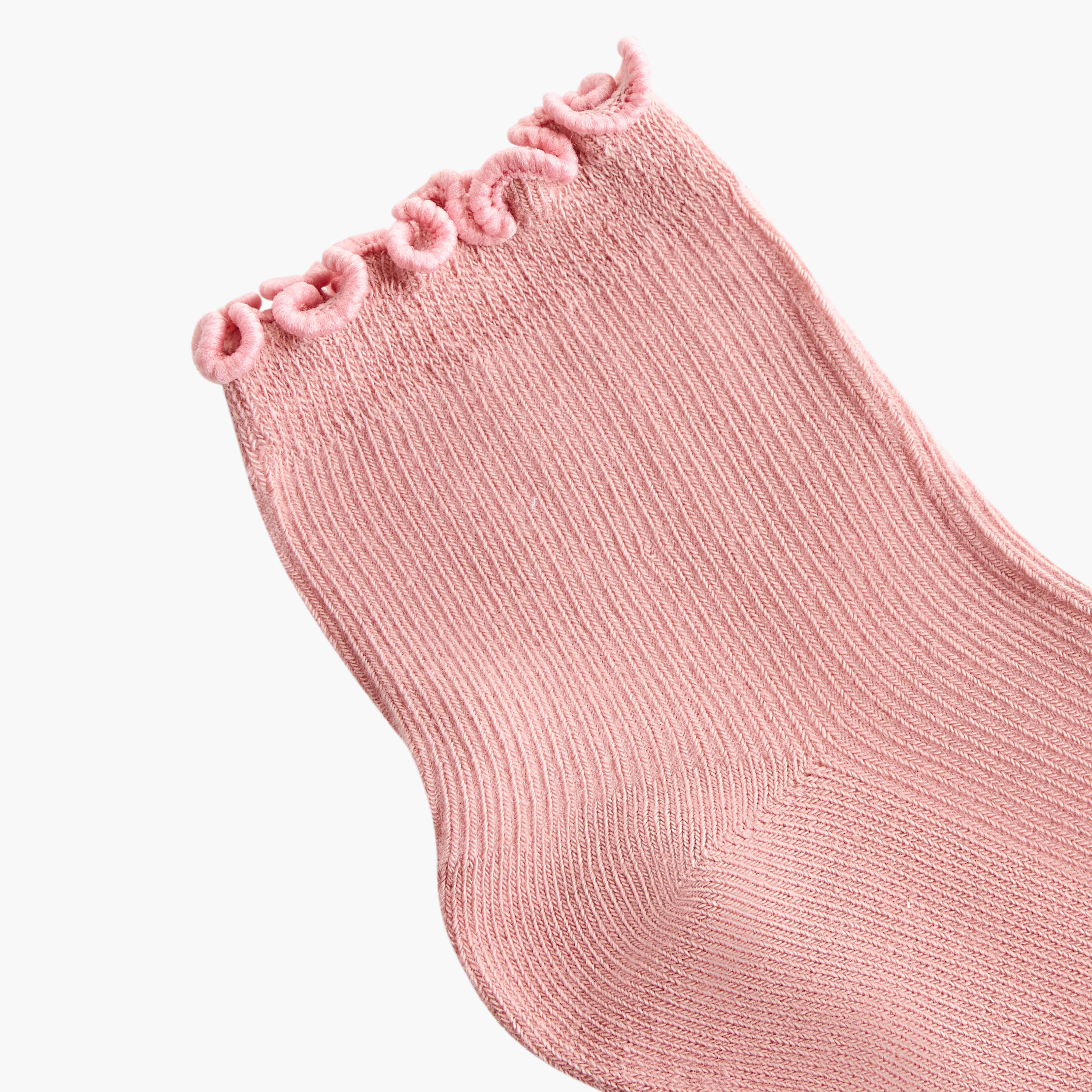 Gloo Pack of 5 Textured Ankle Length Socks with Scalloped Hem-women-socksandstockings-image-3