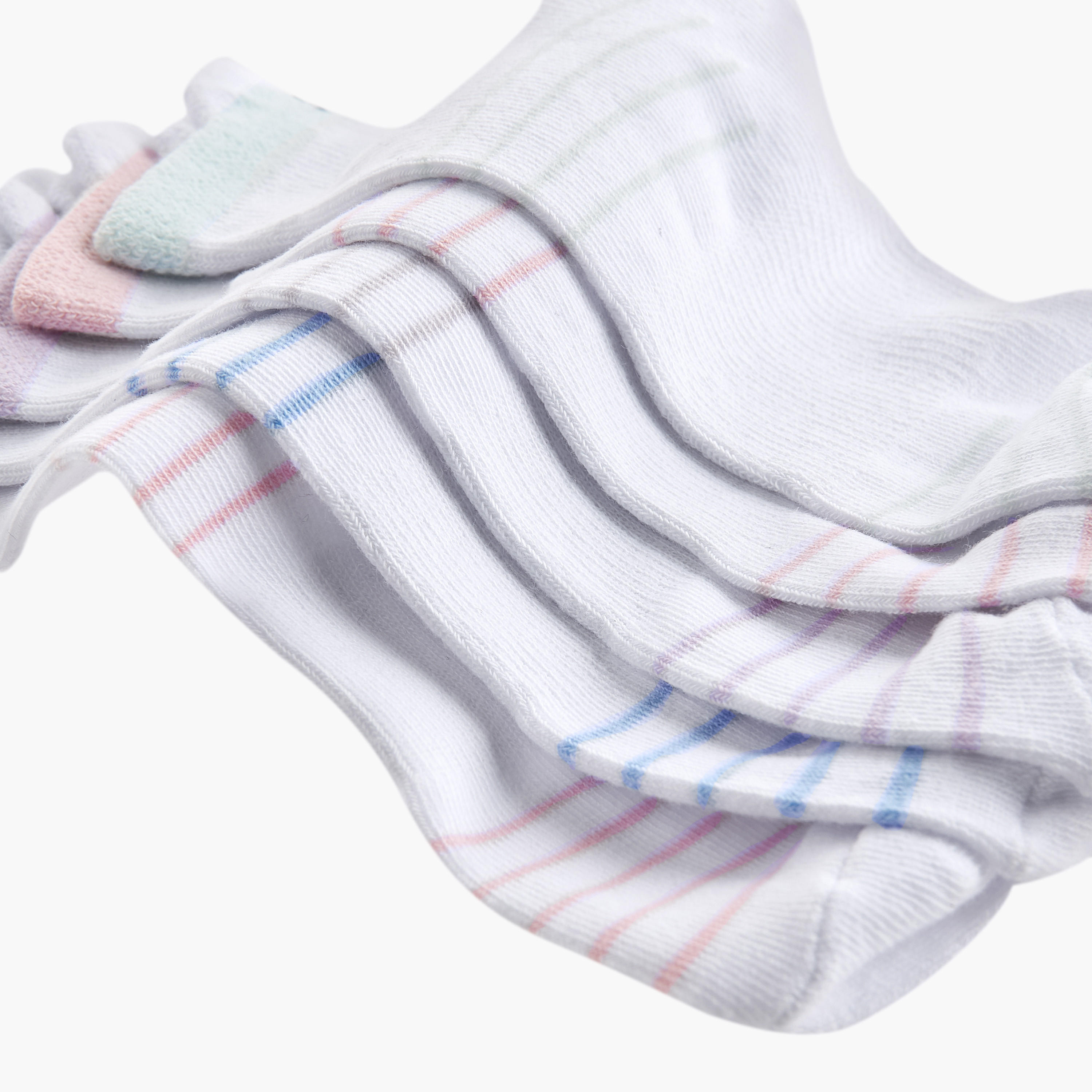 Gloo Assorted Ankle Length Socks - Set of 5-women-socksandstockings-image-4
