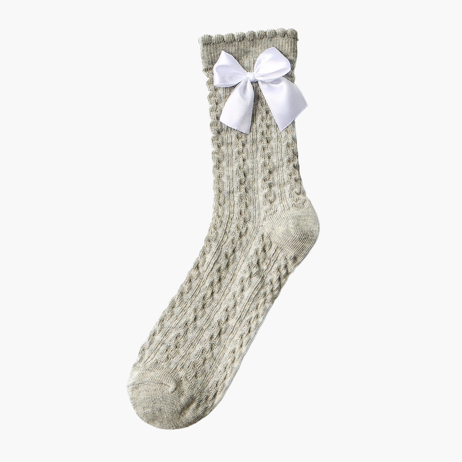 Little Missy Pack of 2 Girls Non Terry Socks Crew Length-girls-accessories-socks-image-2