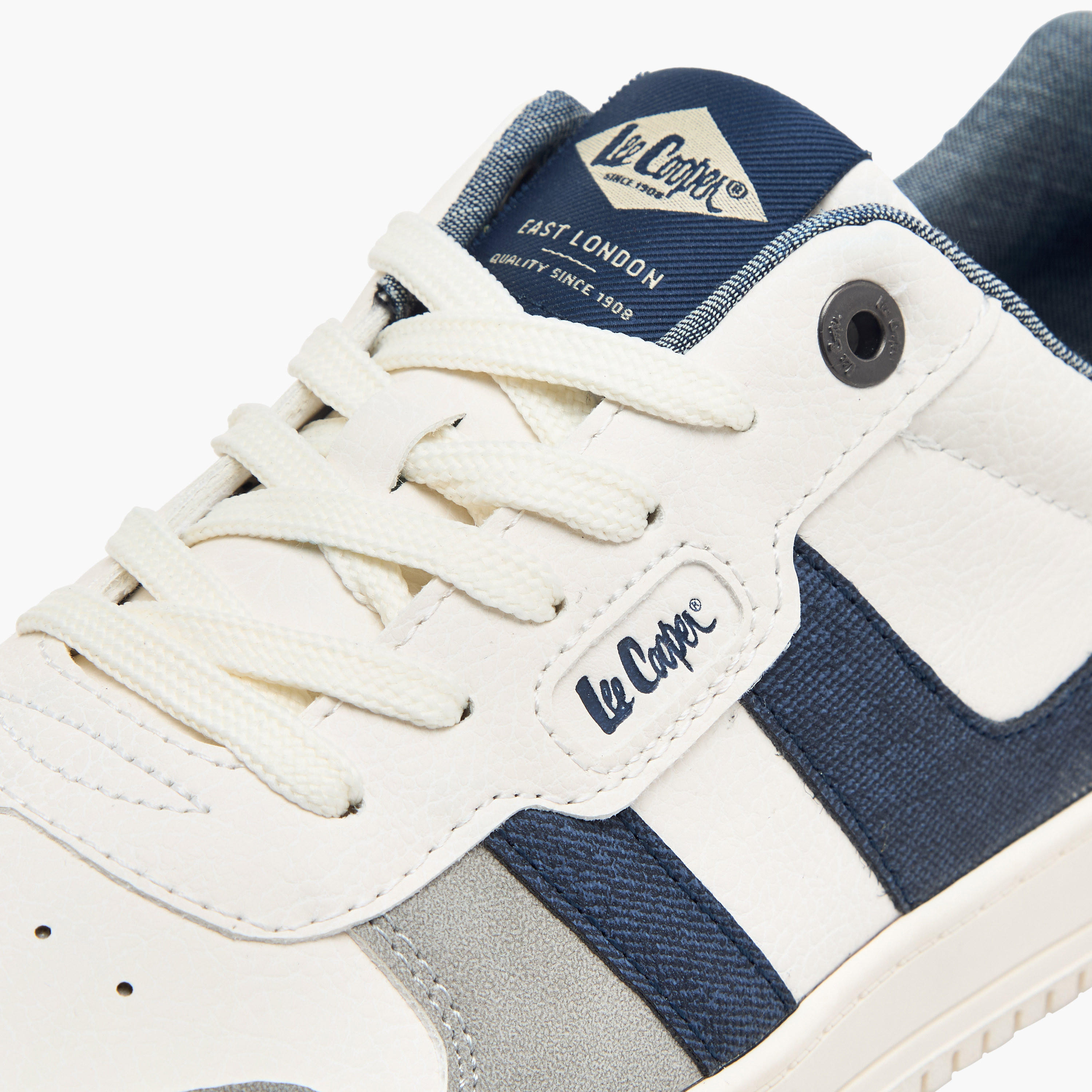 Lee Cooper Men's Panelled Lace-Up Ortholite Ankle Sneakers-men-shoes-sneakers-image-4
