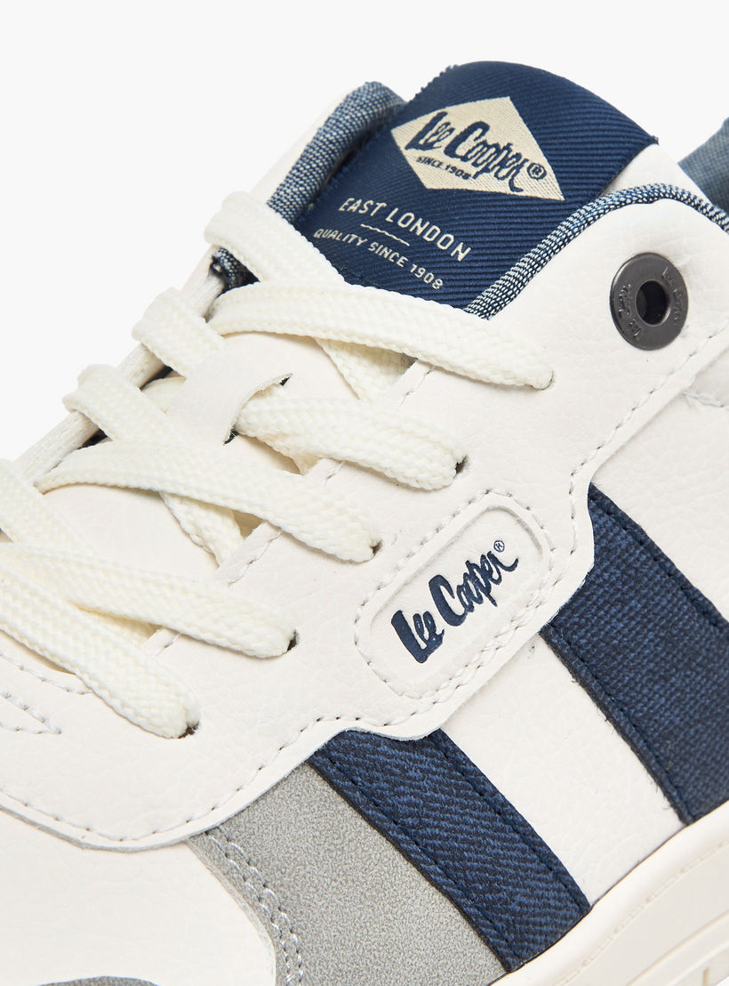 Lee Cooper Men's Panelled Lace-Up Ortholite Ankle Sneakers-men-shoes-sneakers-image-4