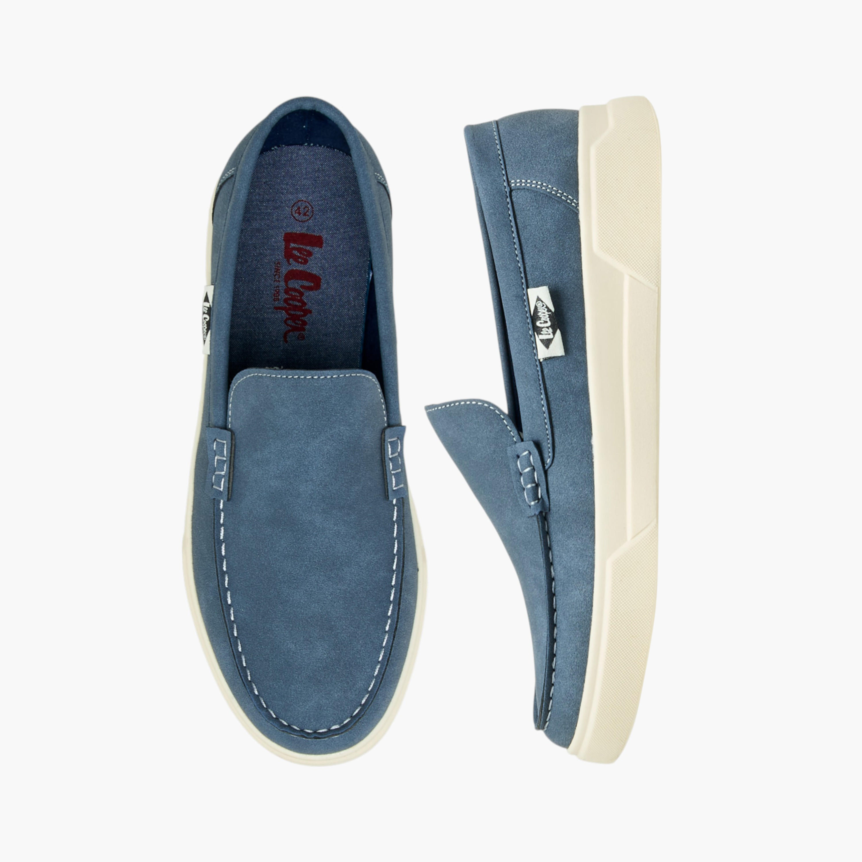 حذاء خفيف سهل الارتداء سادة للرجال من لي كوبر-men-shoes-loafersandmoccasins-image-1