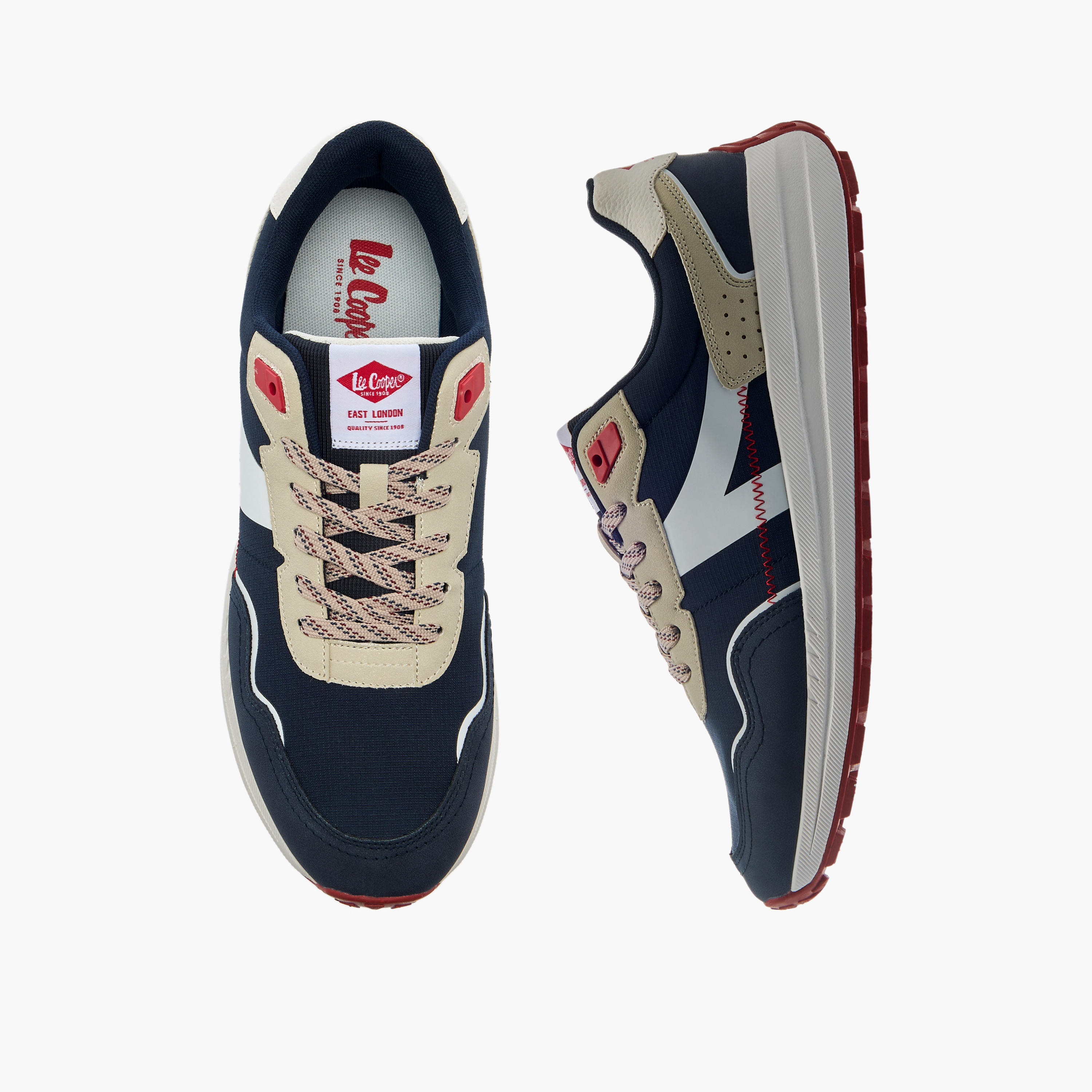 حذاء سنيكرز بطول الكاحل ورباط إغلاق للرجال من لي كوبر-men-shoes-sneakers-image-1
