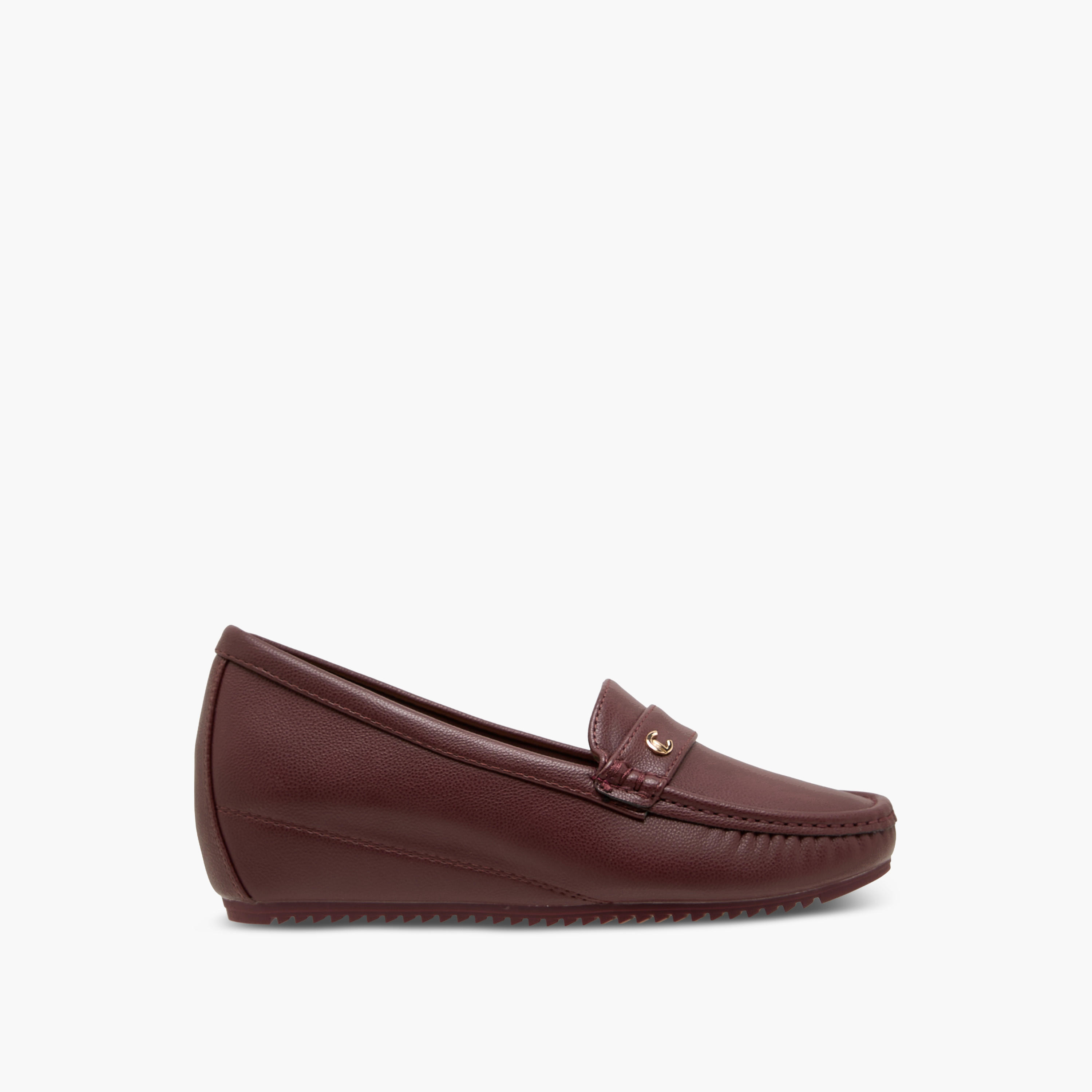 حذاء لوفر جاكار بارز الملمس للنساء من لو كونفورت-women-shoes-loafersandmoccasins-image-3