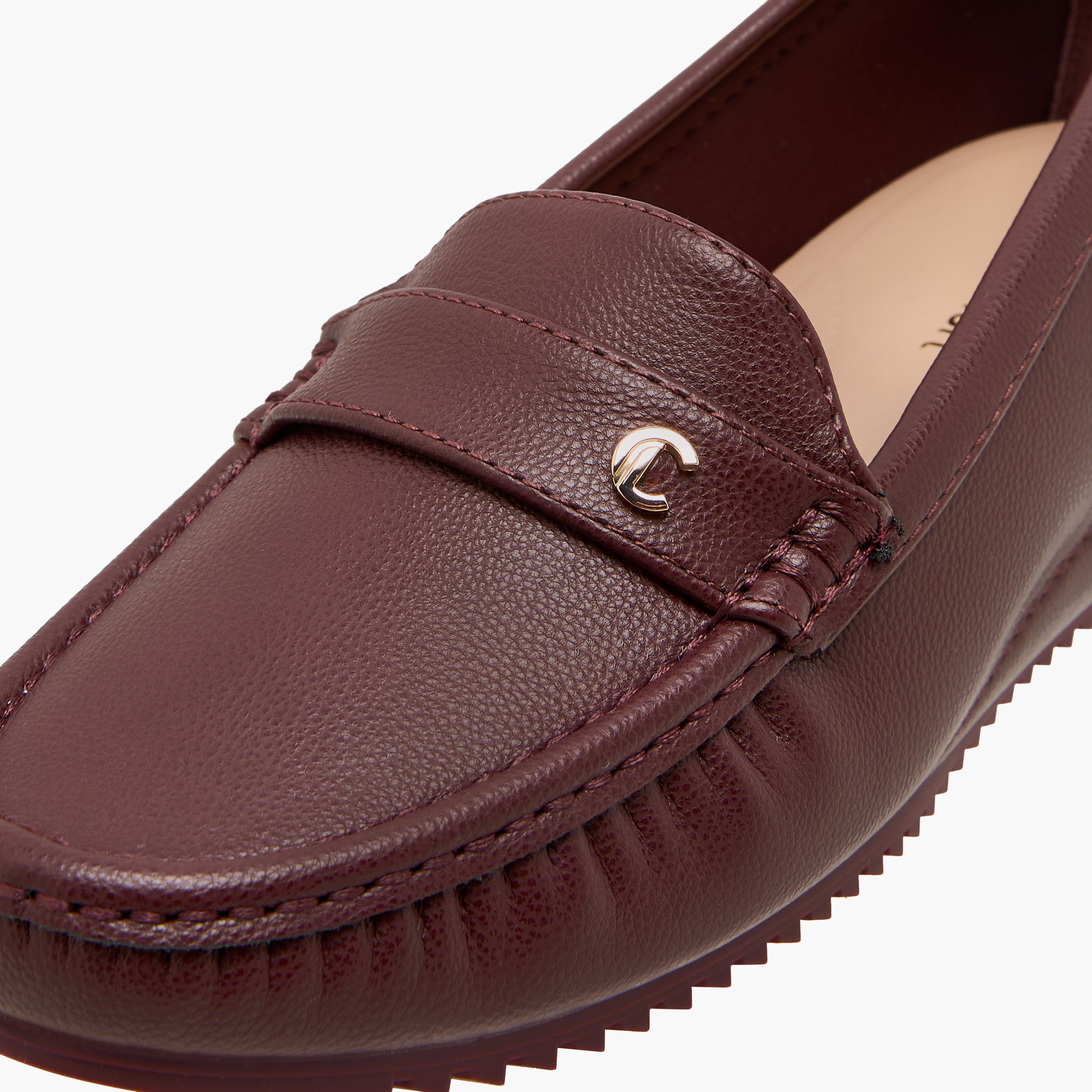 حذاء لوفر جاكار بارز الملمس للنساء من لو كونفورت-women-shoes-loafersandmoccasins-image-4