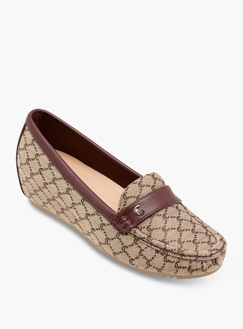 Le Confort Women Jacquard Textured Loafers-women-shoes-loafersandmoccasins-image-2