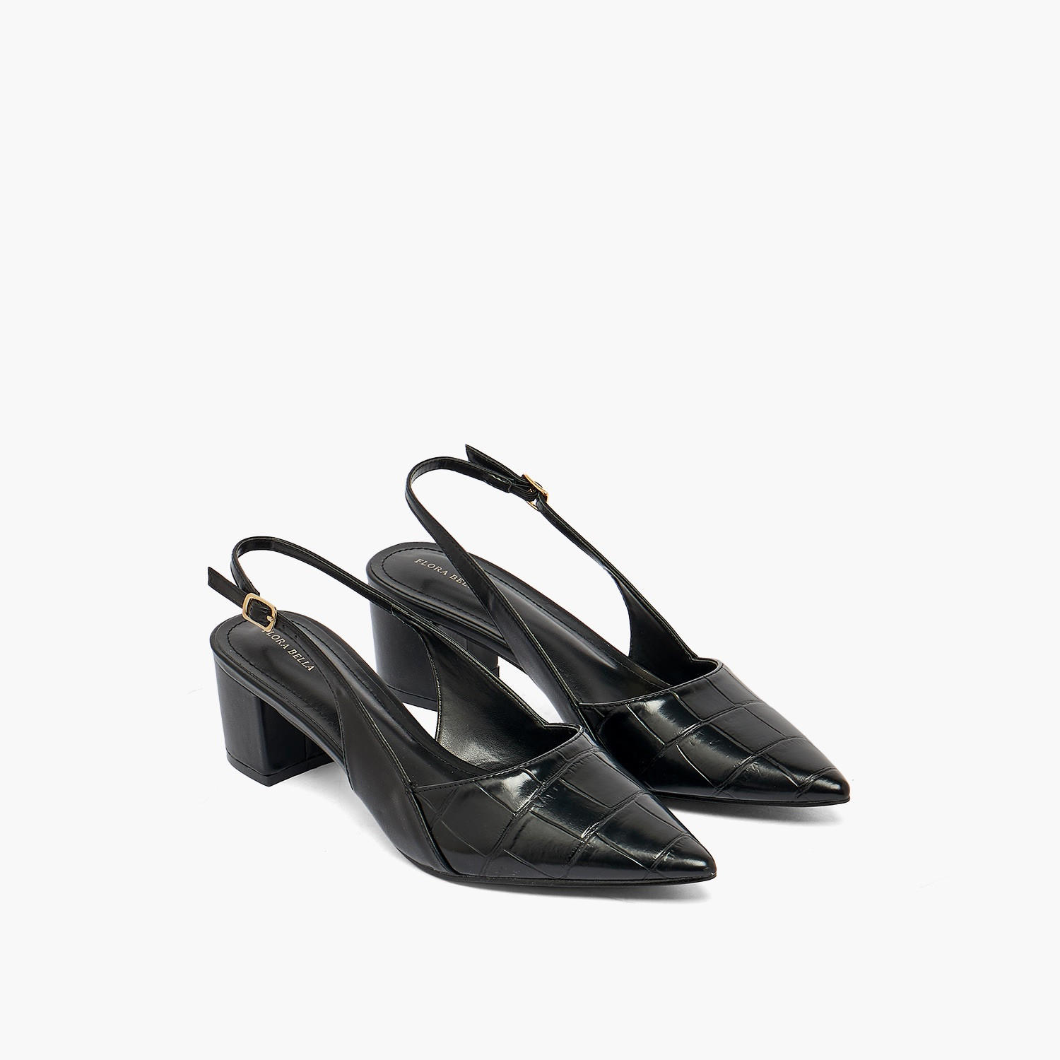 Flora Bella by Shoexpress Women Textured Block Heel Pumps-women-shoes-heels-image-1