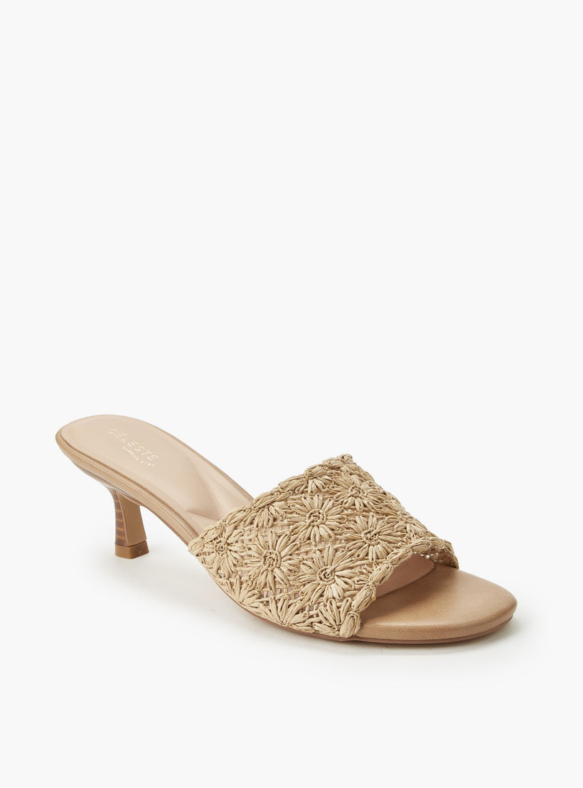 صندل نسائي بكعب كيتن وتصميم ورد من سيليست-women-shoes-sandals-heeled-image-2