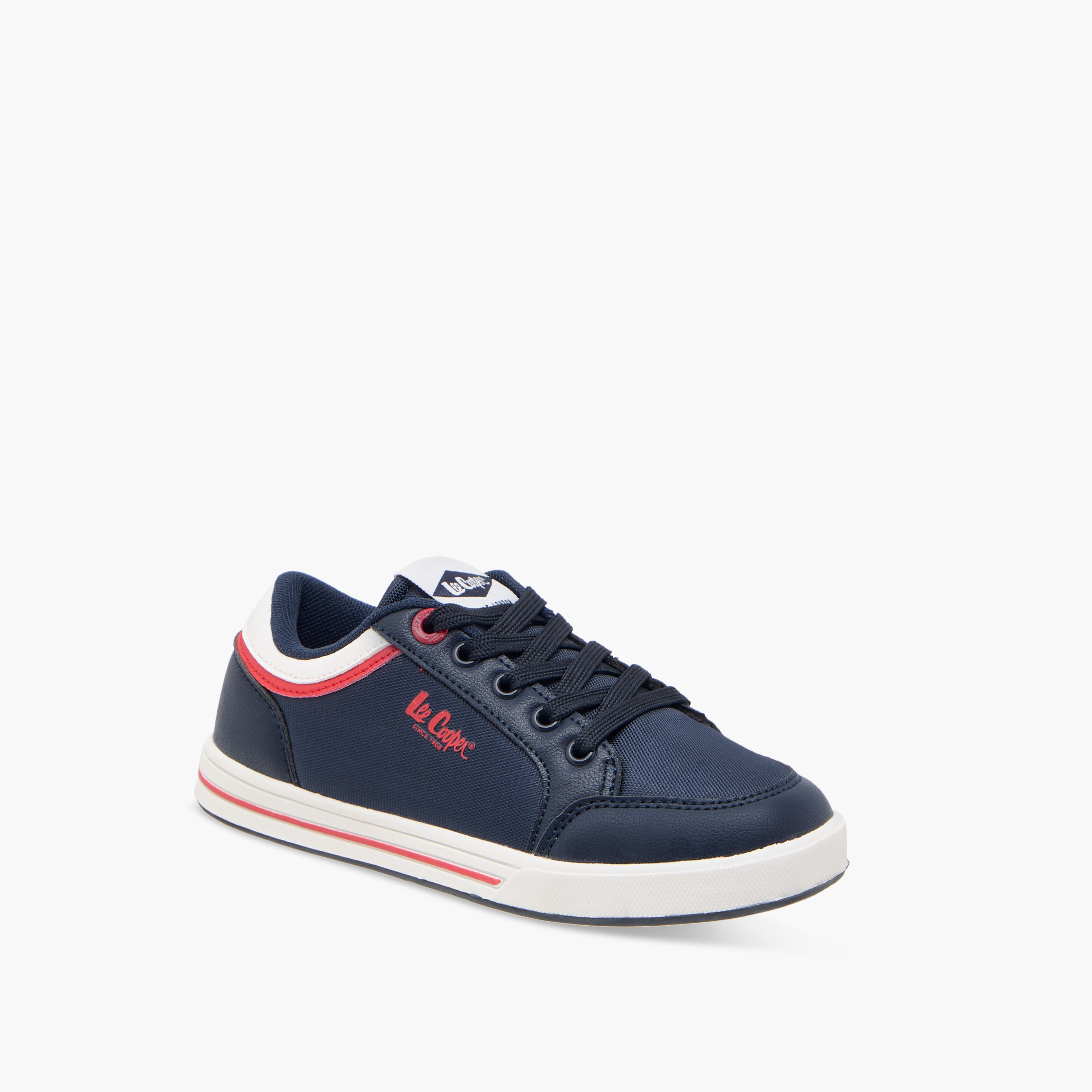 Lee Cooper Kids' Panelled Lace-Up Sneakers-boys-shoes-schoolshoes-image-2