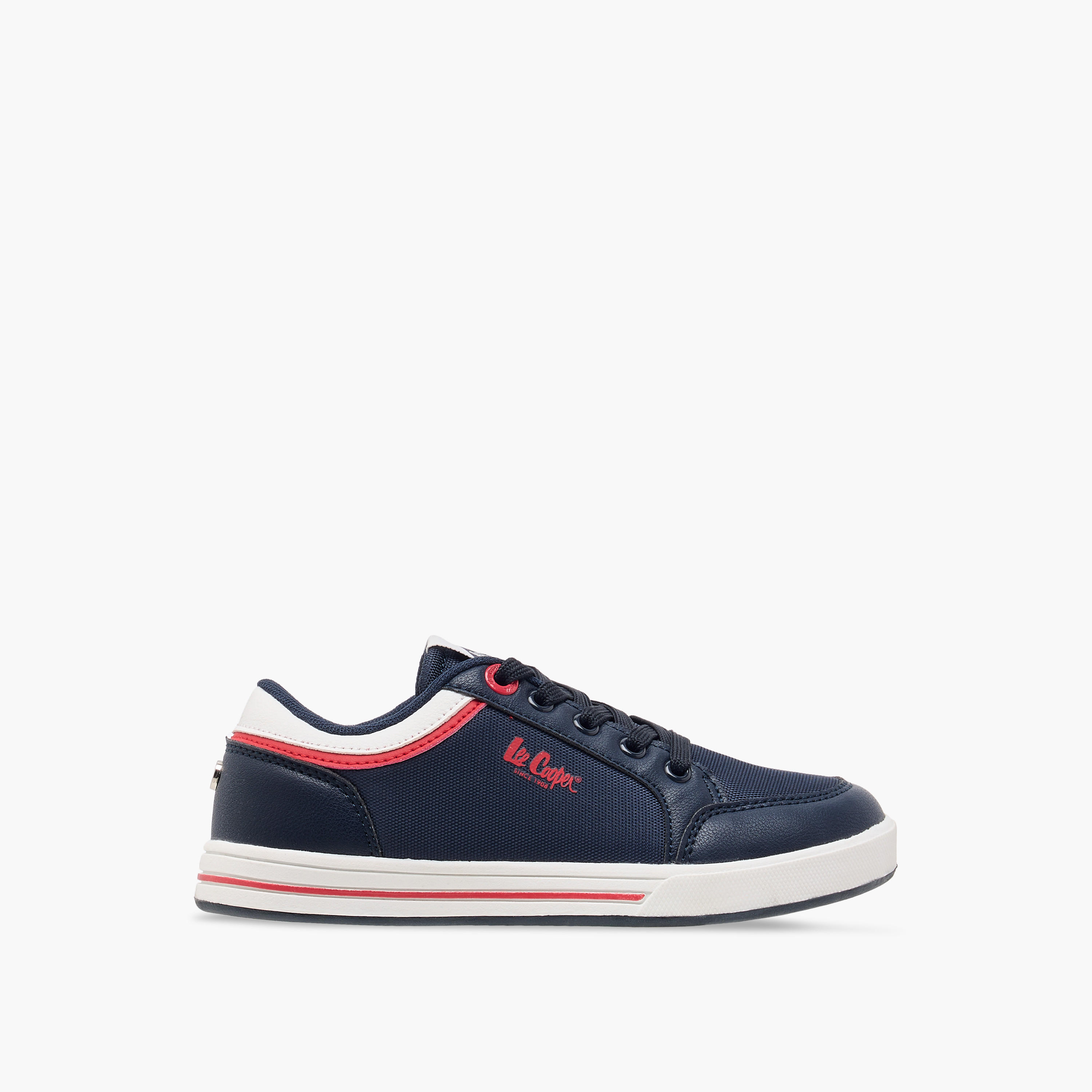 Lee Cooper Kids' Panelled Lace-Up Sneakers-boys-shoes-schoolshoes-image-3