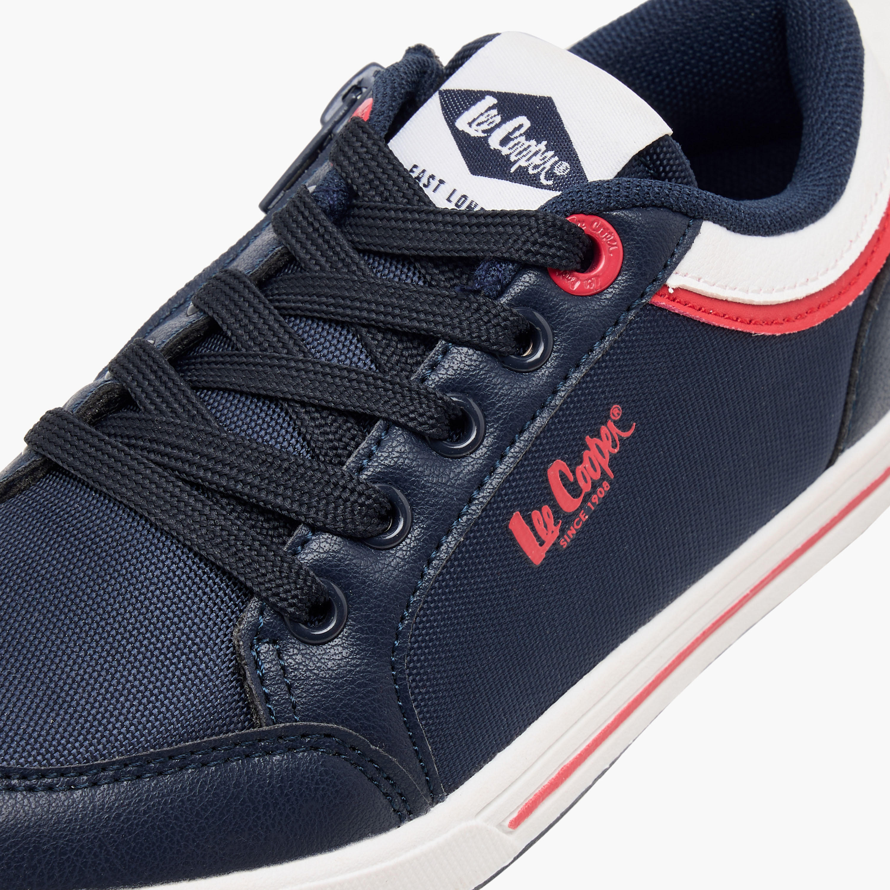 Lee Cooper Kids' Panelled Lace-Up Sneakers-boys-shoes-schoolshoes-image-4