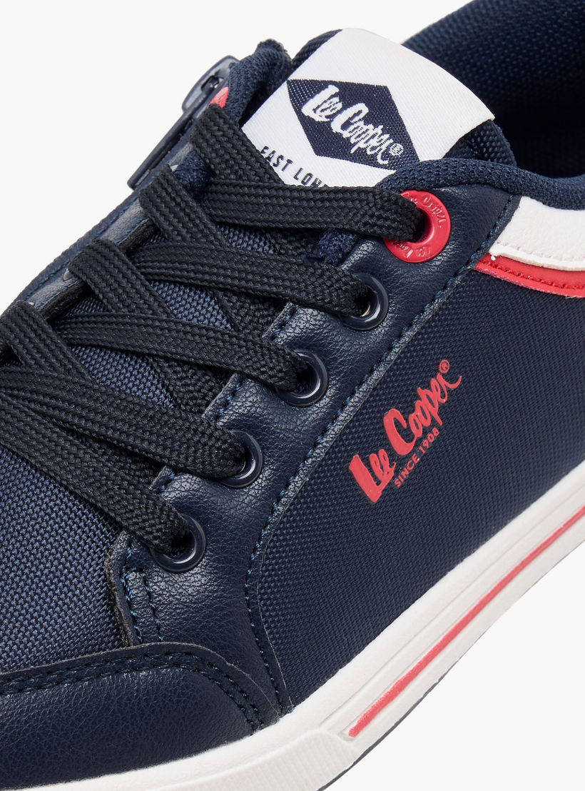 Lee Cooper Kids' Panelled Lace-Up Sneakers-boys-shoes-schoolshoes-image-4