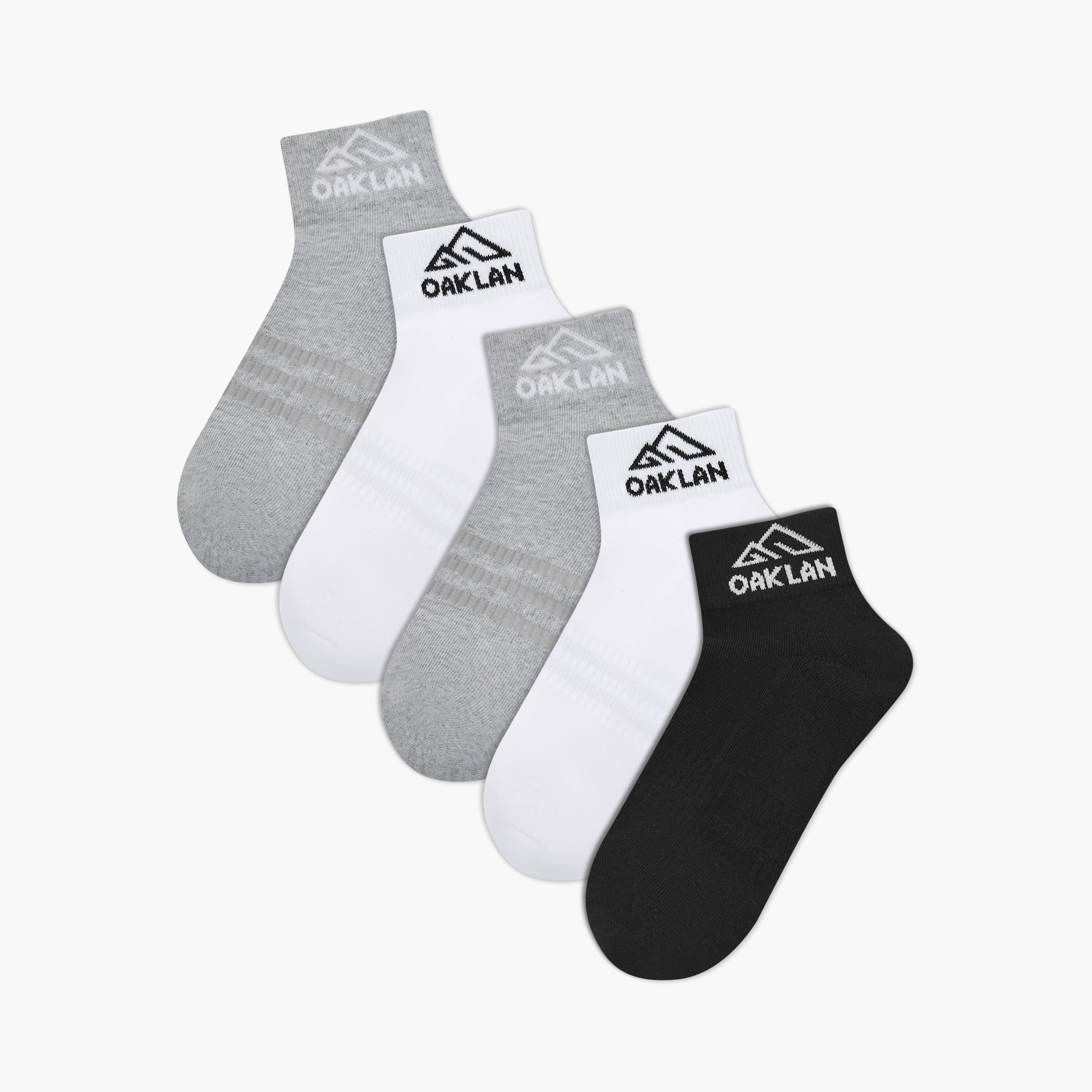 Oaklan by Shoexpress Men Sport Socks Ankle Length - Set of 5-men-socks-image-1