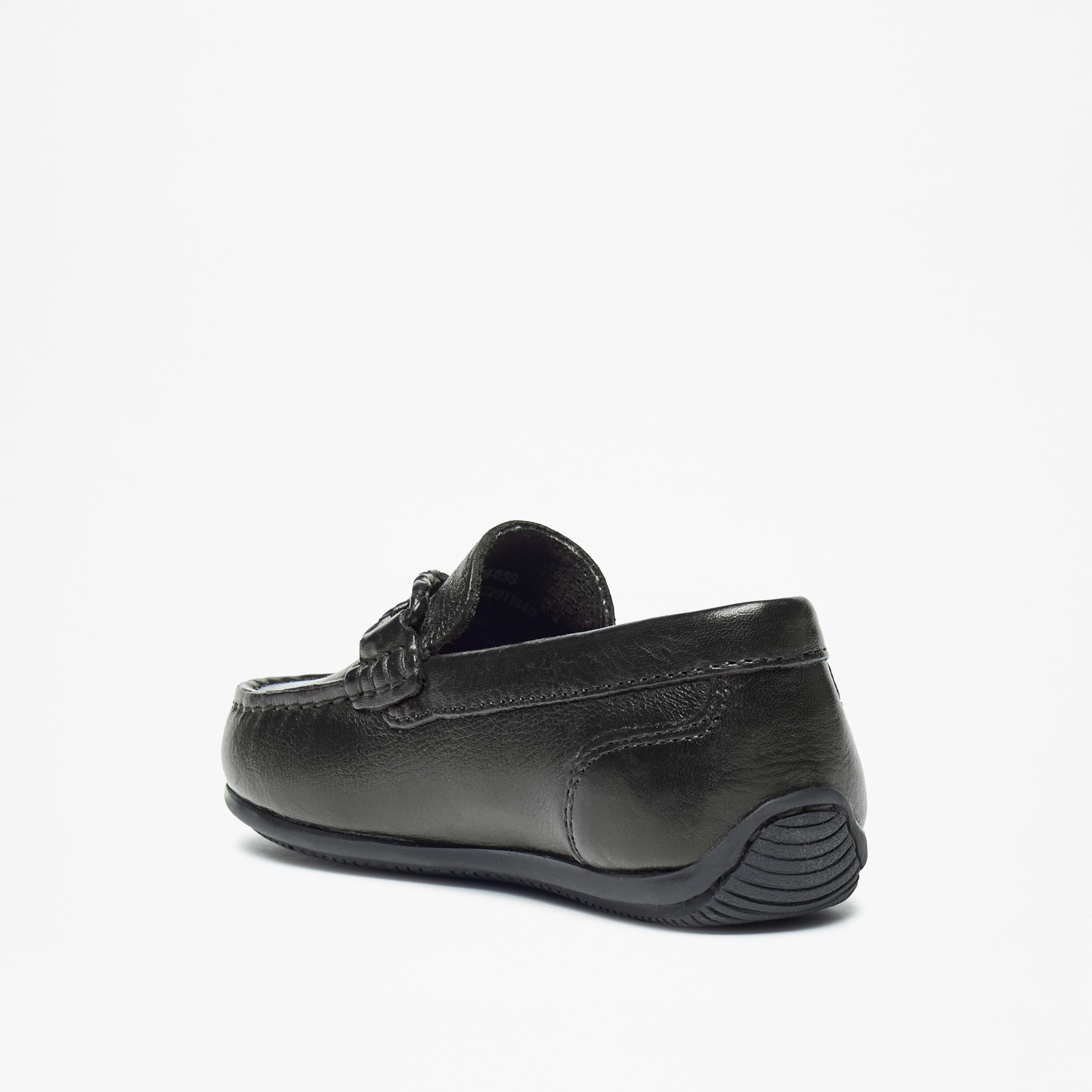 حذاء موكاسين بارز الملمس سادة سهل الارتداء من مستر دوتشيني-boys-shoes-loafers-image-3