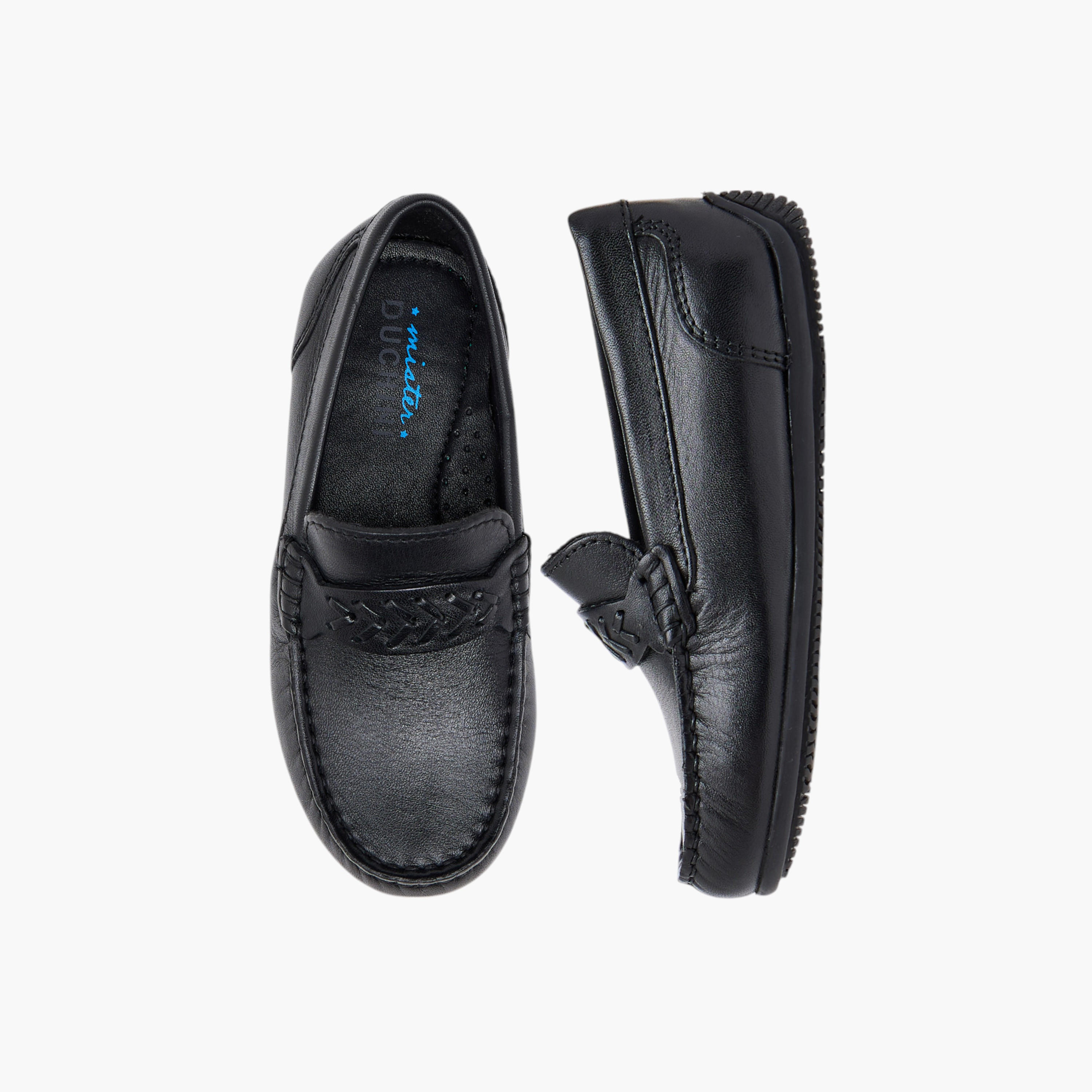 حذاء سهل الارتداء بارز الملمس من مستر دوتشيني-boys-shoes-loafers-image-1