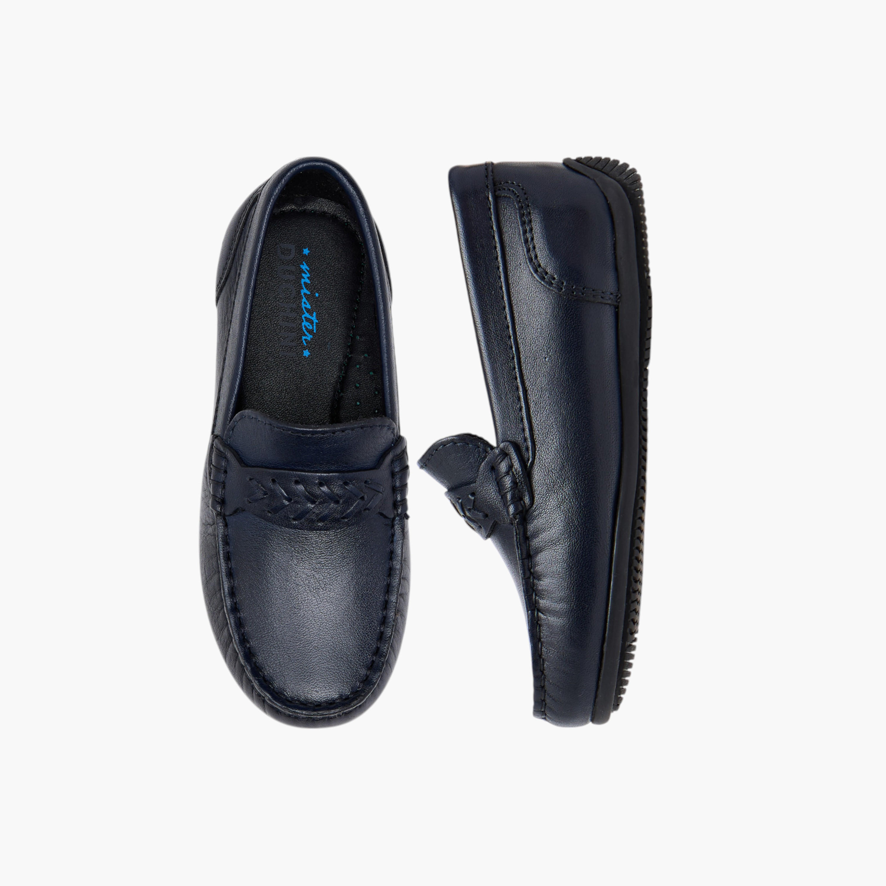 حذاء سهل الارتداء بارز الملمس من مستر دوتشيني-boys-shoes-loafers-image-1