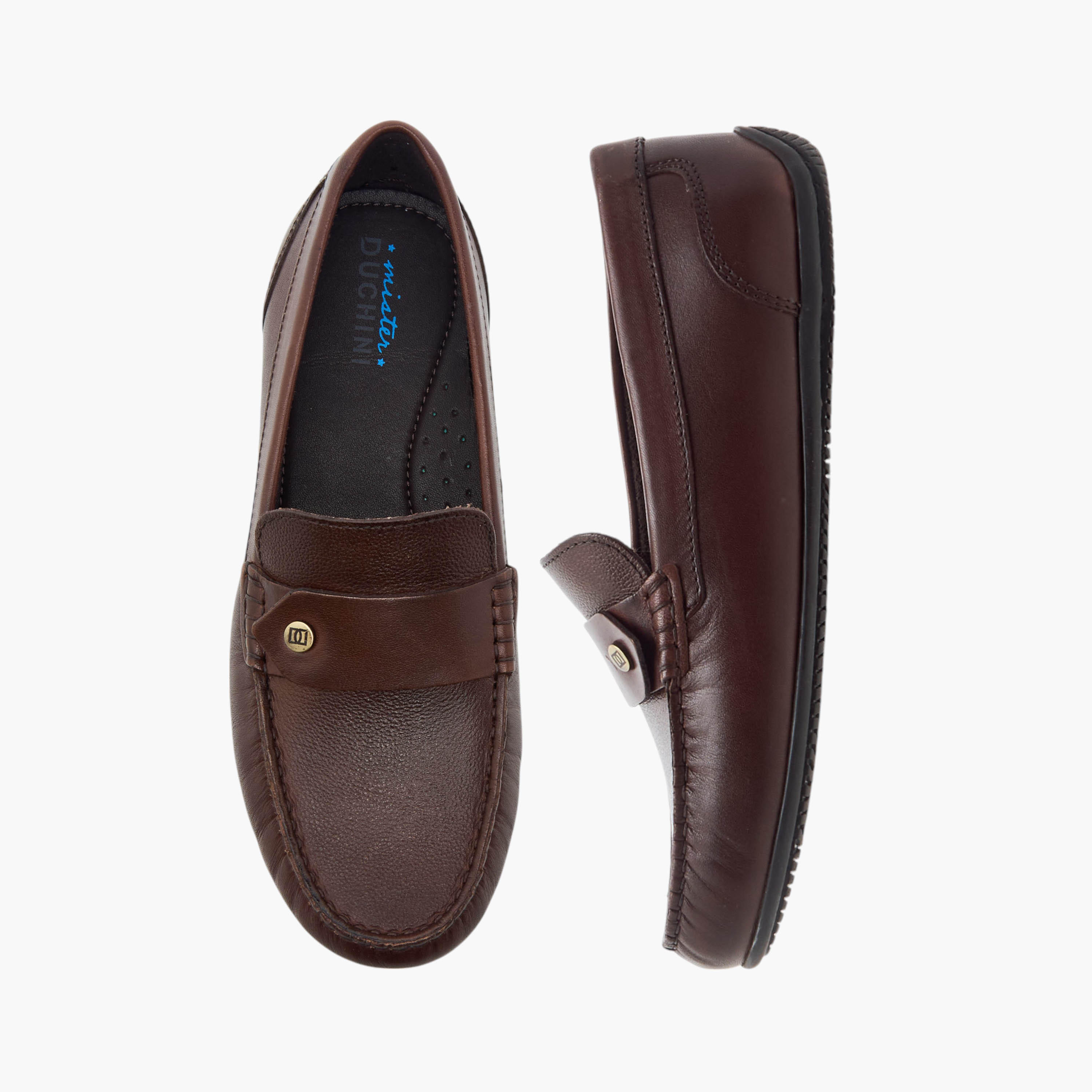 حذاء موكاسين سهل الارتداء بارز الملمس من مستر دوتشيني-boys-shoes-loafers-image-1