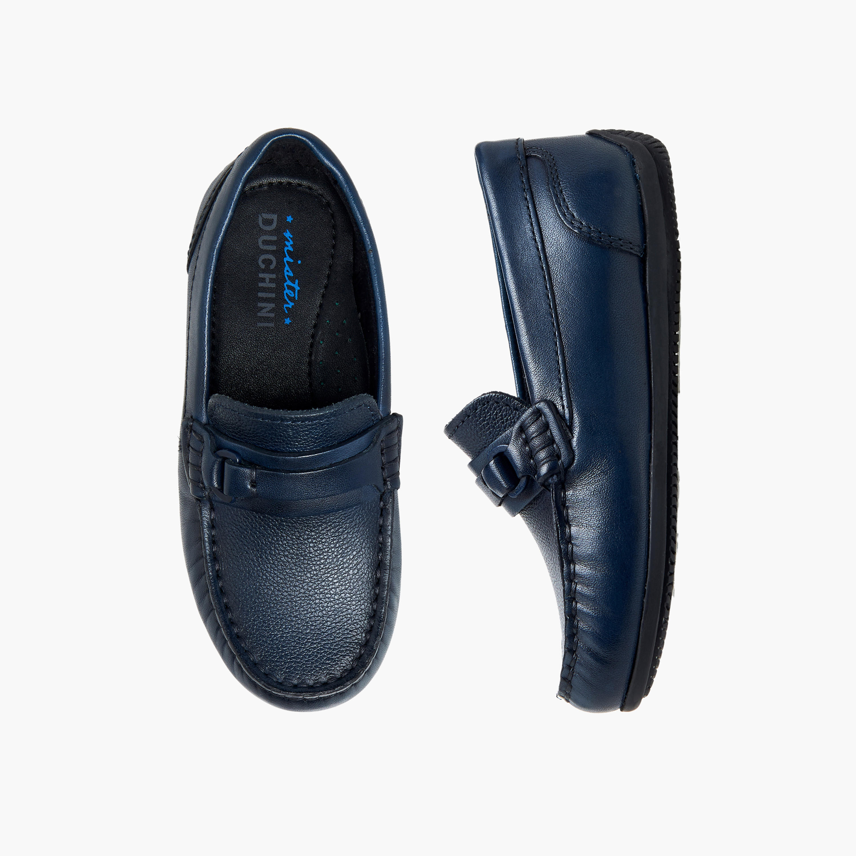 حذاء موكاسين جلد سهل الارتداء للأولاد من مستر دوتشيني-boys-shoes-loafers-image-1