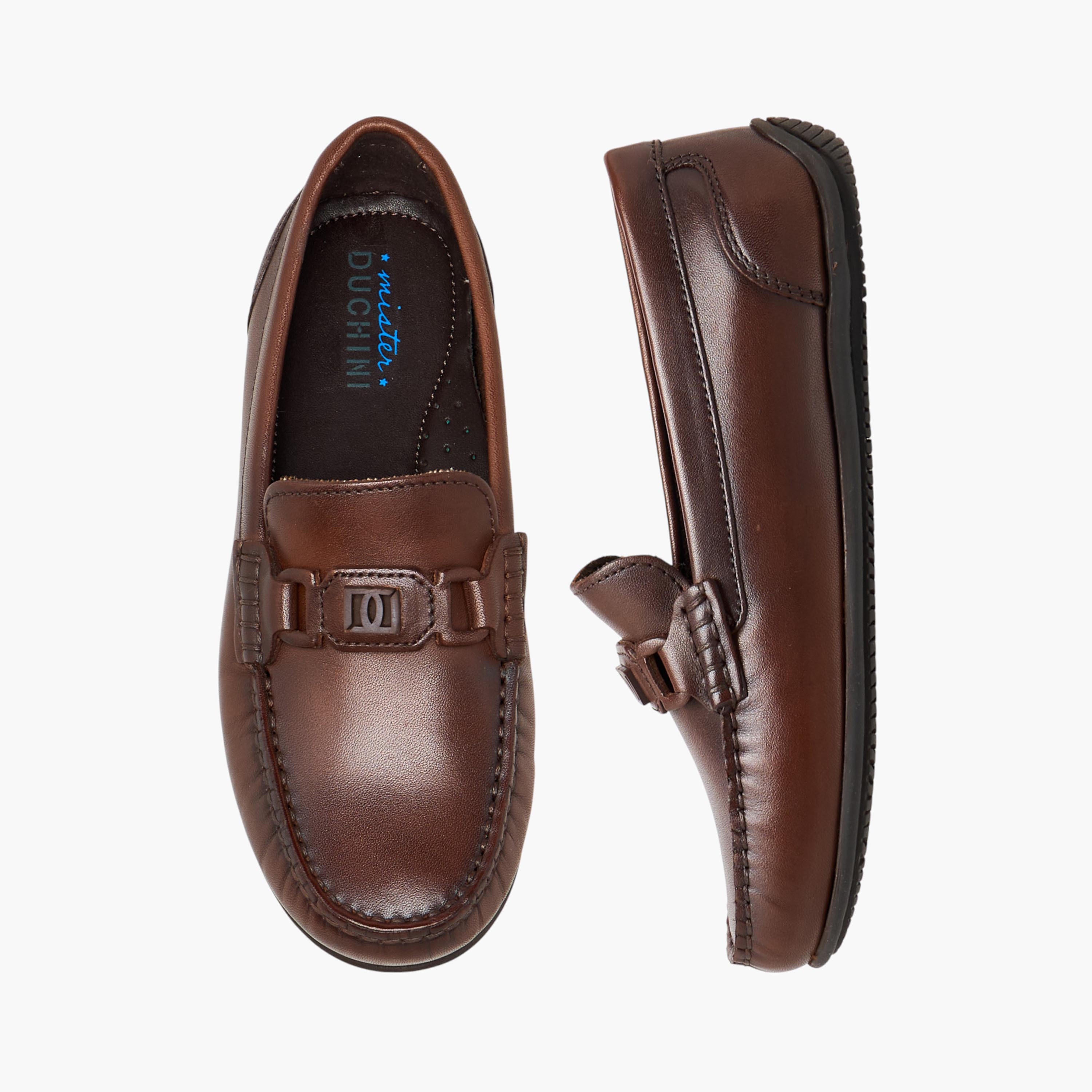 حذاء موكاسين جلد سهل الارتداء للأولاد من مستر دوتشيني-boys-shoes-loafers-image-1
