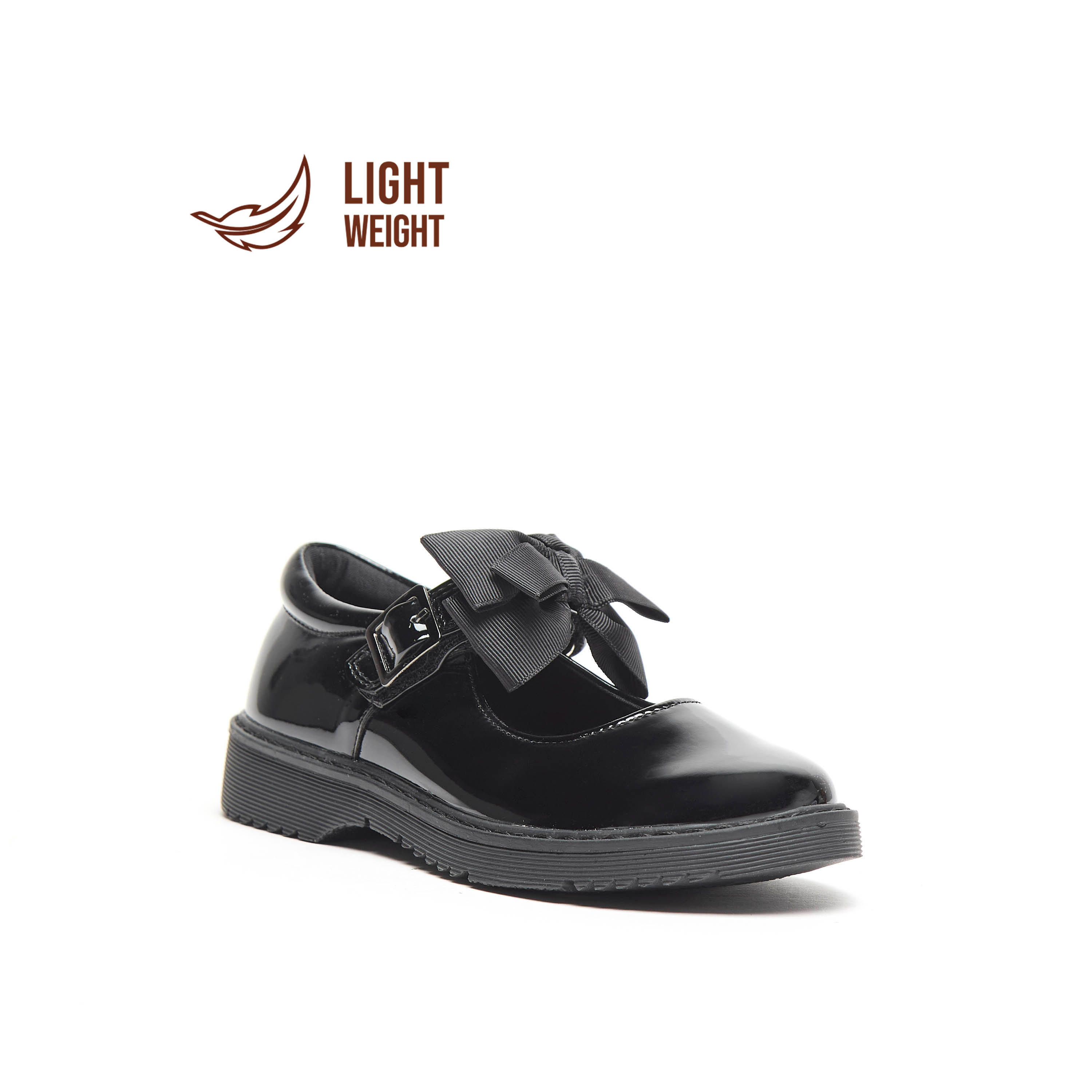 حذاء ماري جين مزيّن بفيونكة وإبزيم إغلاق من جونيورز-girls-shoes-maryjanes-image-1