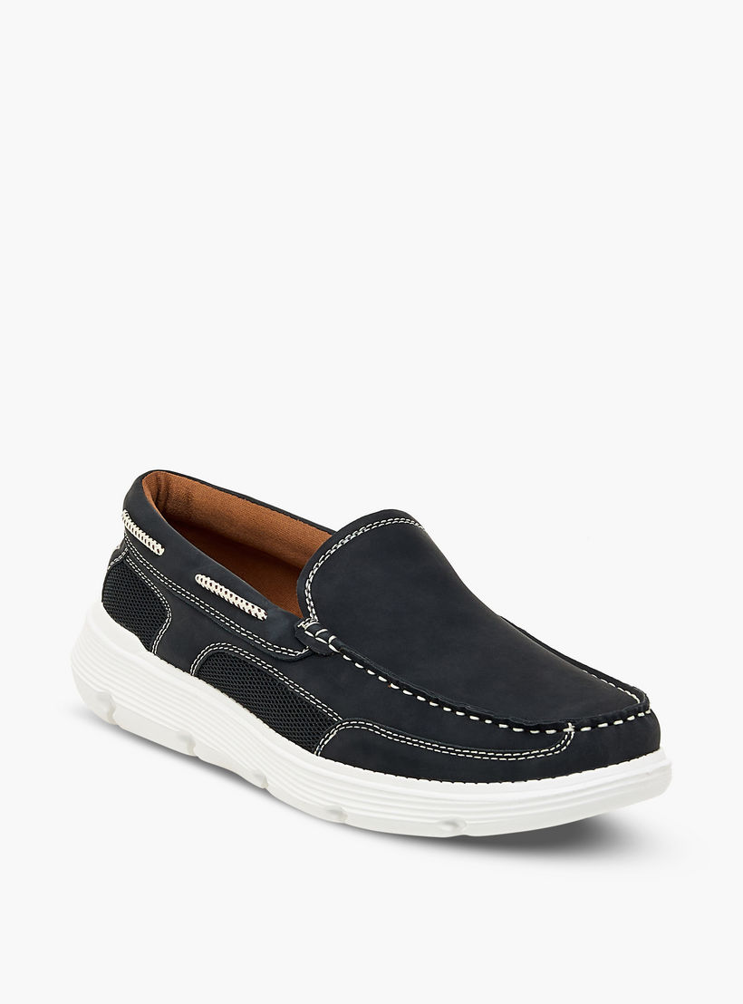 LBL by Shoexpress Textured Slip-On Moccasins-men-shoes-loafersandmoccasins-image-2