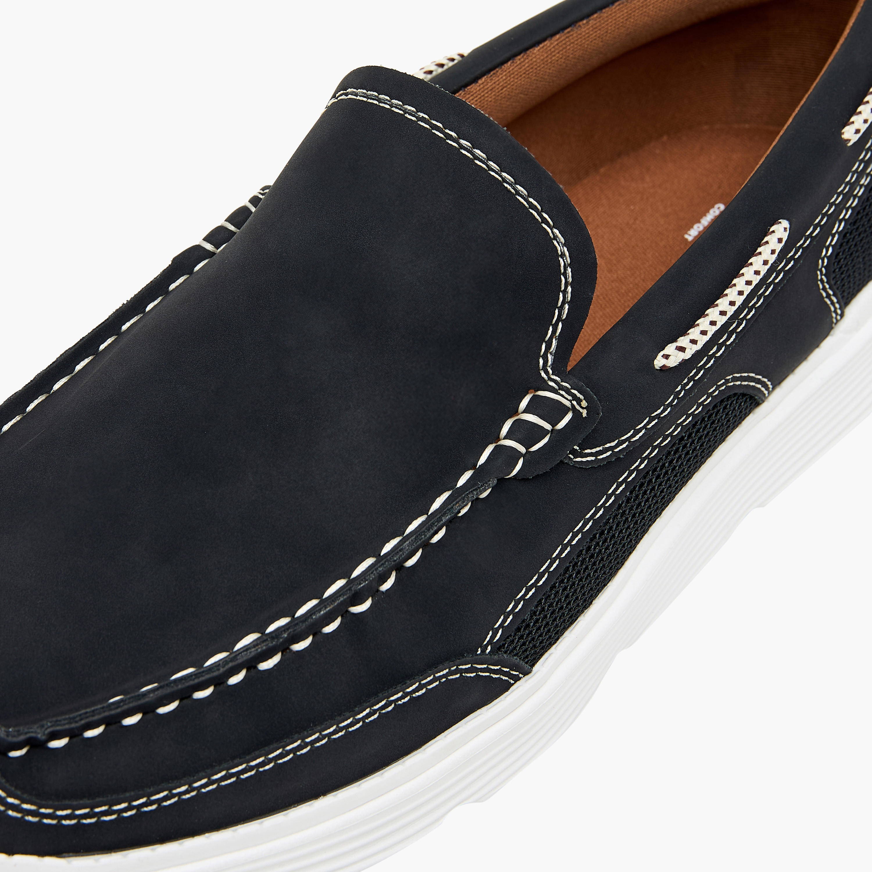 LBL by Shoexpress Textured Slip-On Moccasins-men-shoes-loafersandmoccasins-image-4