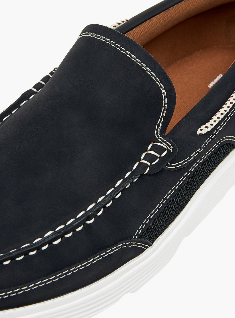 LBL by Shoexpress Textured Slip-On Moccasins-men-shoes-loafersandmoccasins-image-4