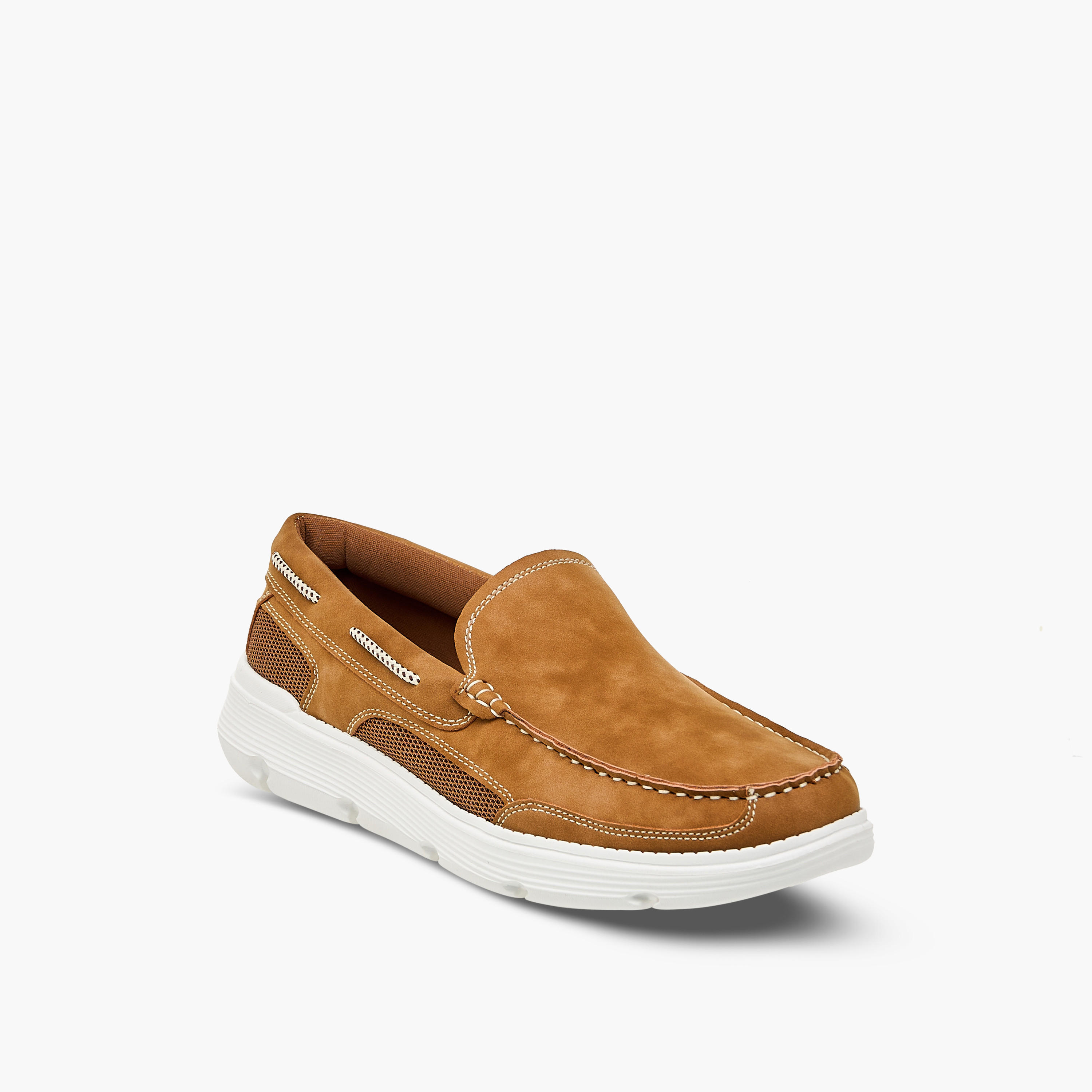 حذاء موكاسين سهل الارتداء بارز الملمس من إل بي إل من شو إكسبرس-men-shoes-loafersandmoccasins-image-2