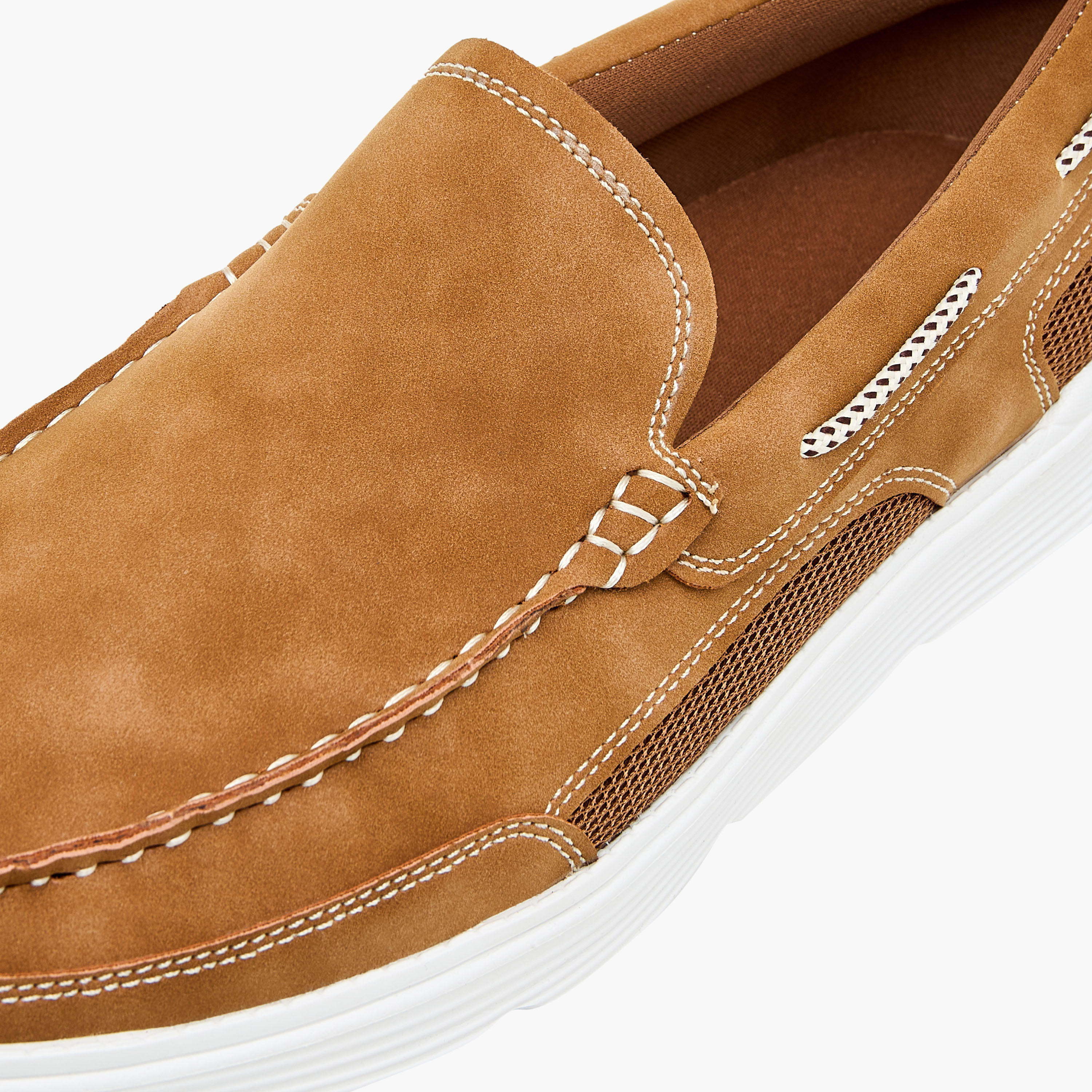حذاء موكاسين سهل الارتداء بارز الملمس من إل بي إل من شو إكسبرس-men-shoes-loafersandmoccasins-image-4