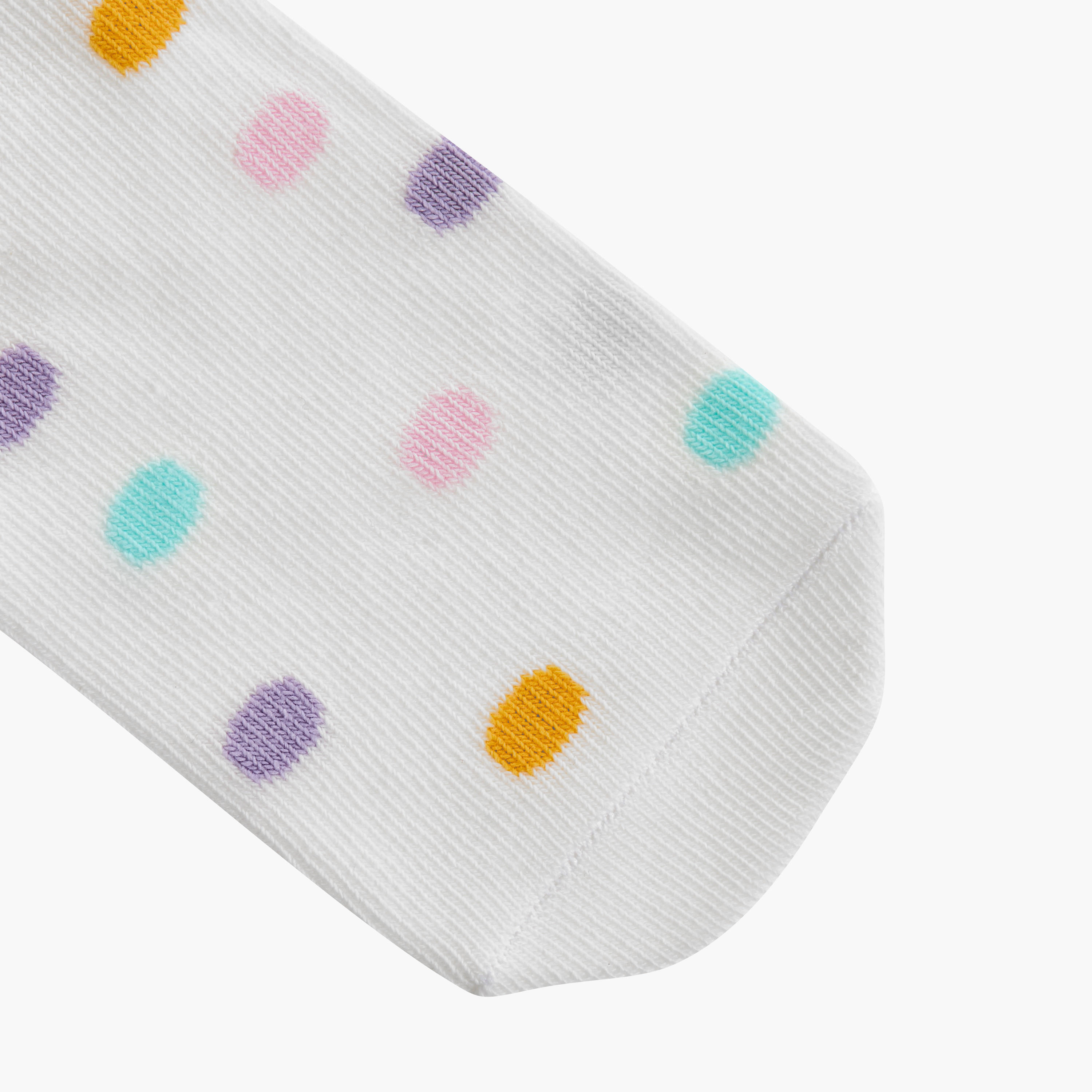 Little Missy Printed Ankle Length Non Terry Socks - Set of 5-girls-accessories-socks-image-3