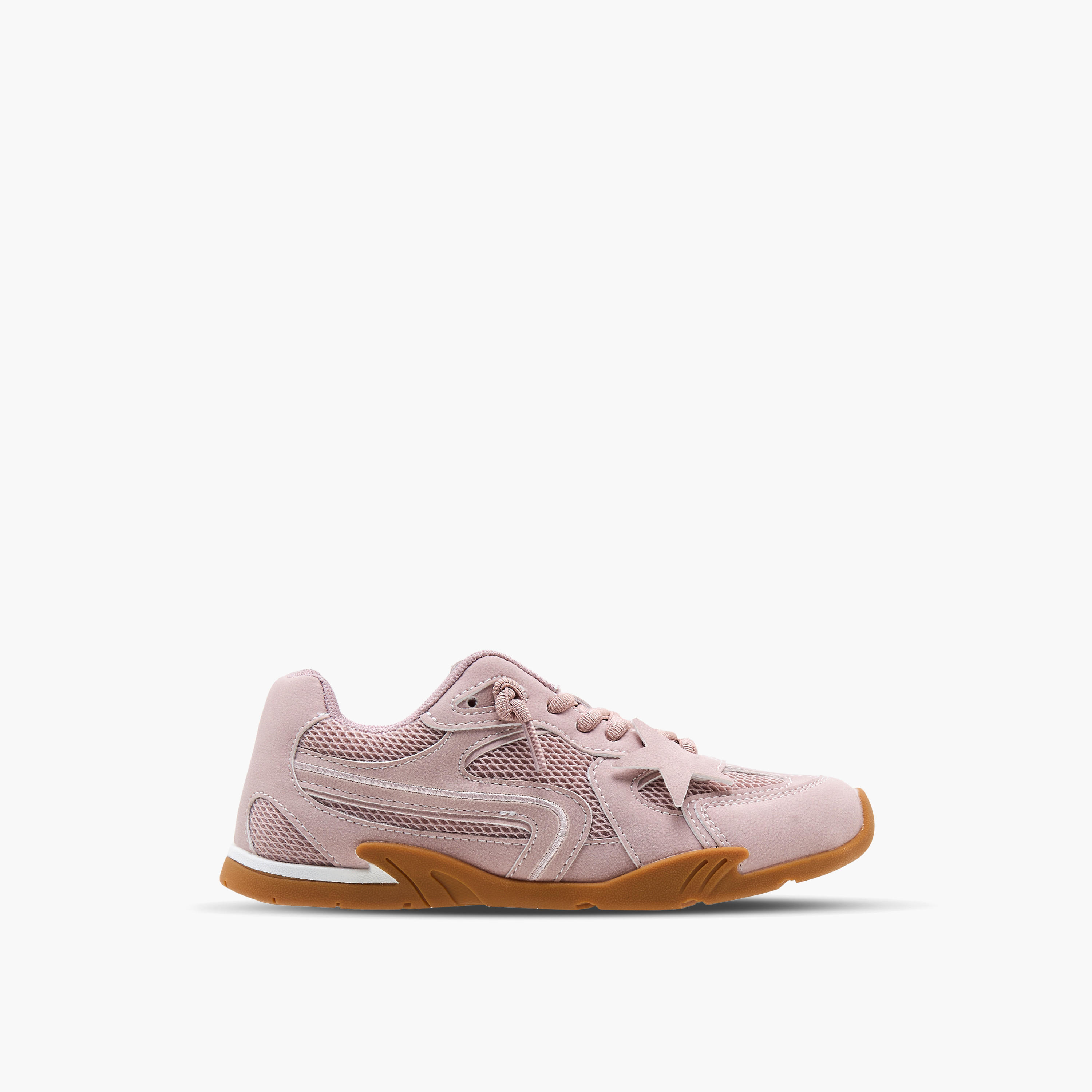 حذاء سنيكرز بطول الكاحل ورباط إغلاق للبنات من ليتل ميسي-girls-shoes-sneakers-image-3