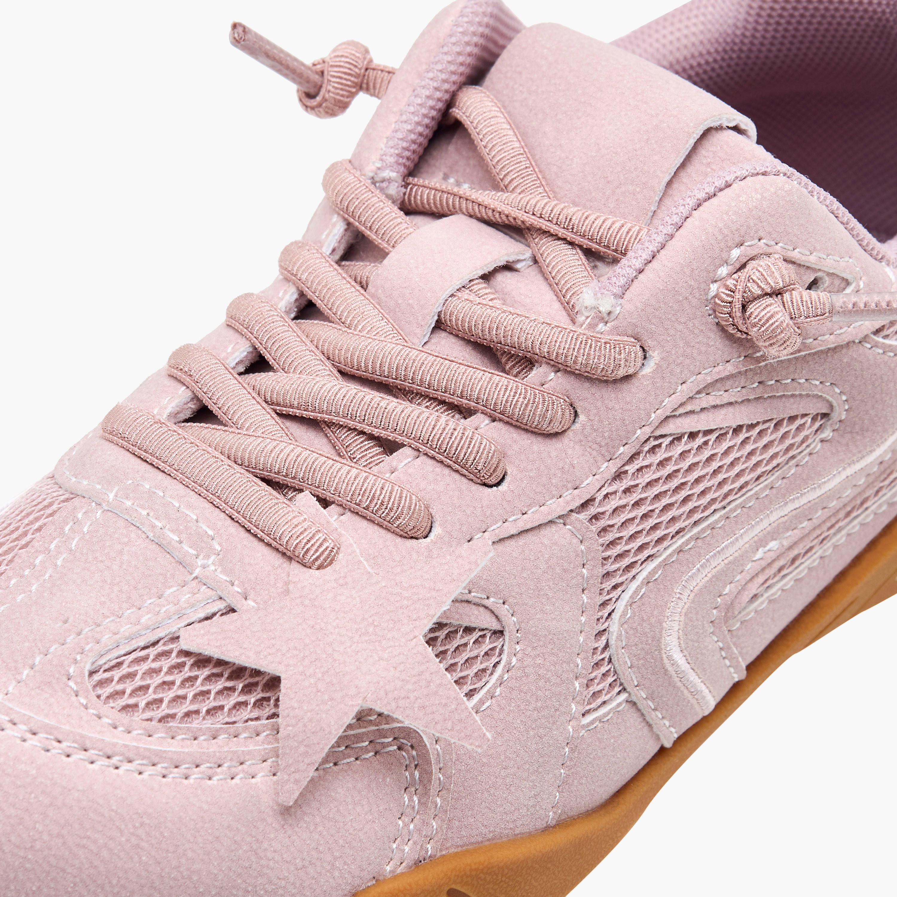 حذاء سنيكرز بطول الكاحل ورباط إغلاق للبنات من ليتل ميسي-girls-shoes-sneakers-image-4