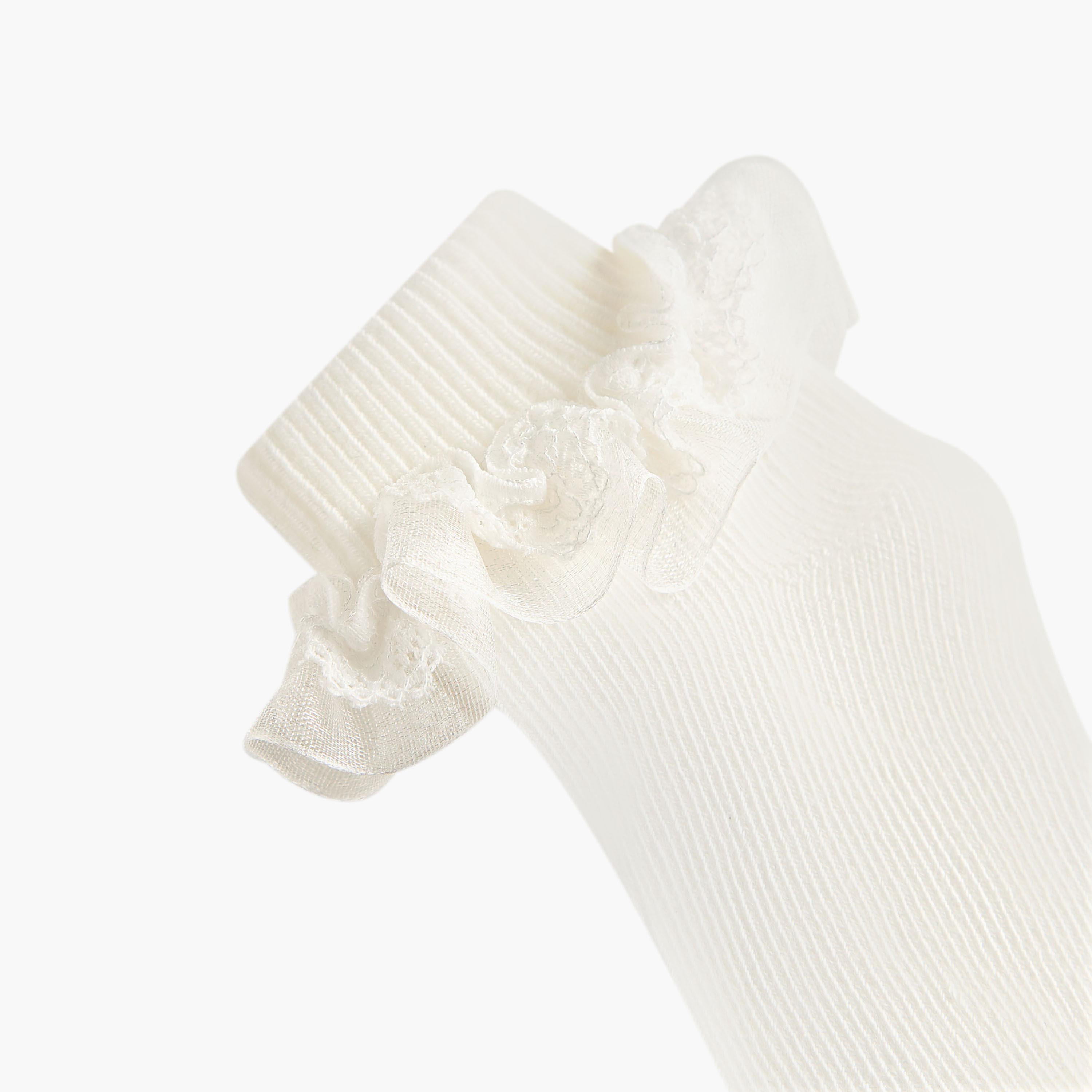 Pack of 2 Barefeet Baby Girls Socks Ankle Length Ruffle Detail-baby-girls-accessories-socks-image-6