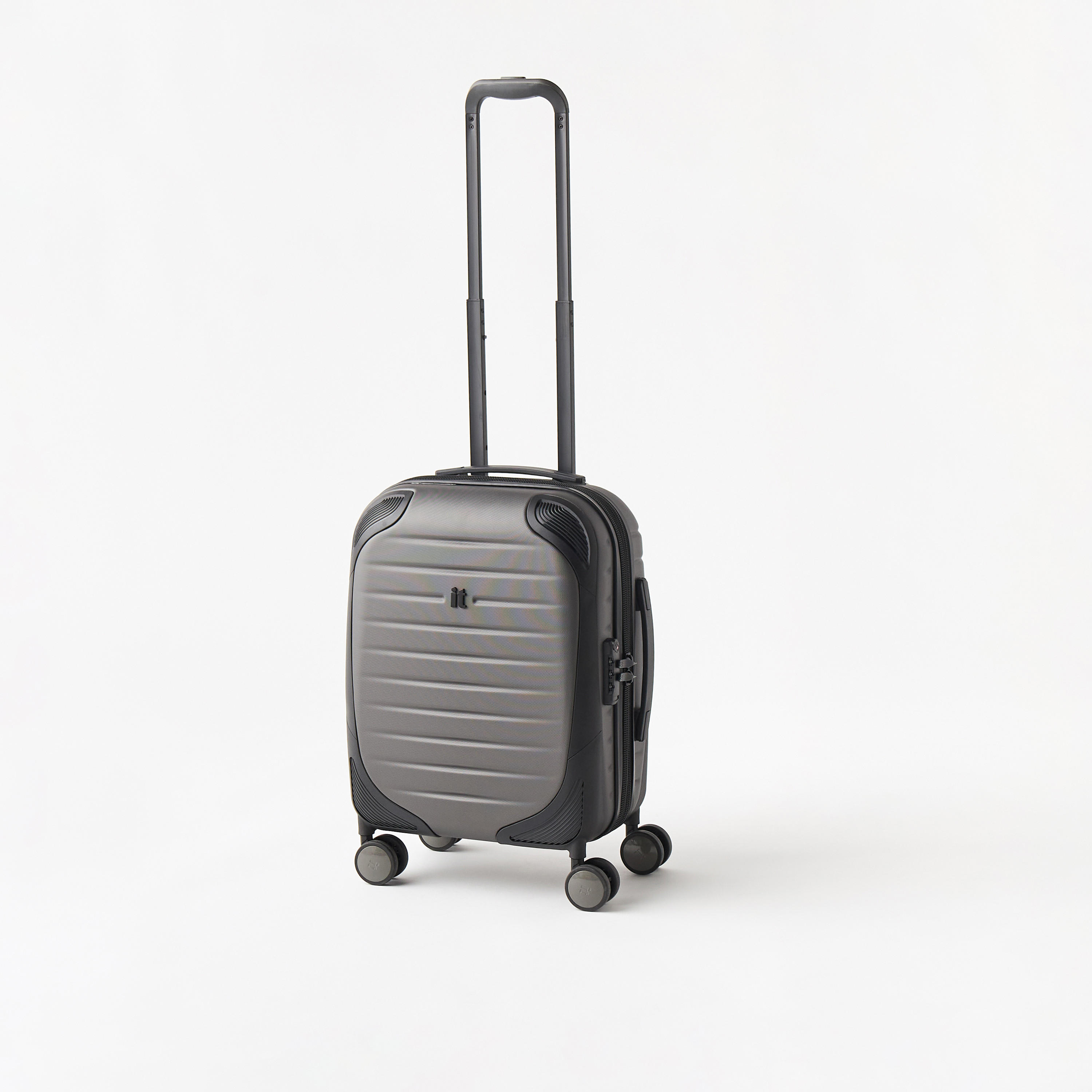 IT Textured Hardcase Trolley with Retractable Handle - 20 inches Cabin Bag-travel-luggagesandbags-luggage-image-2