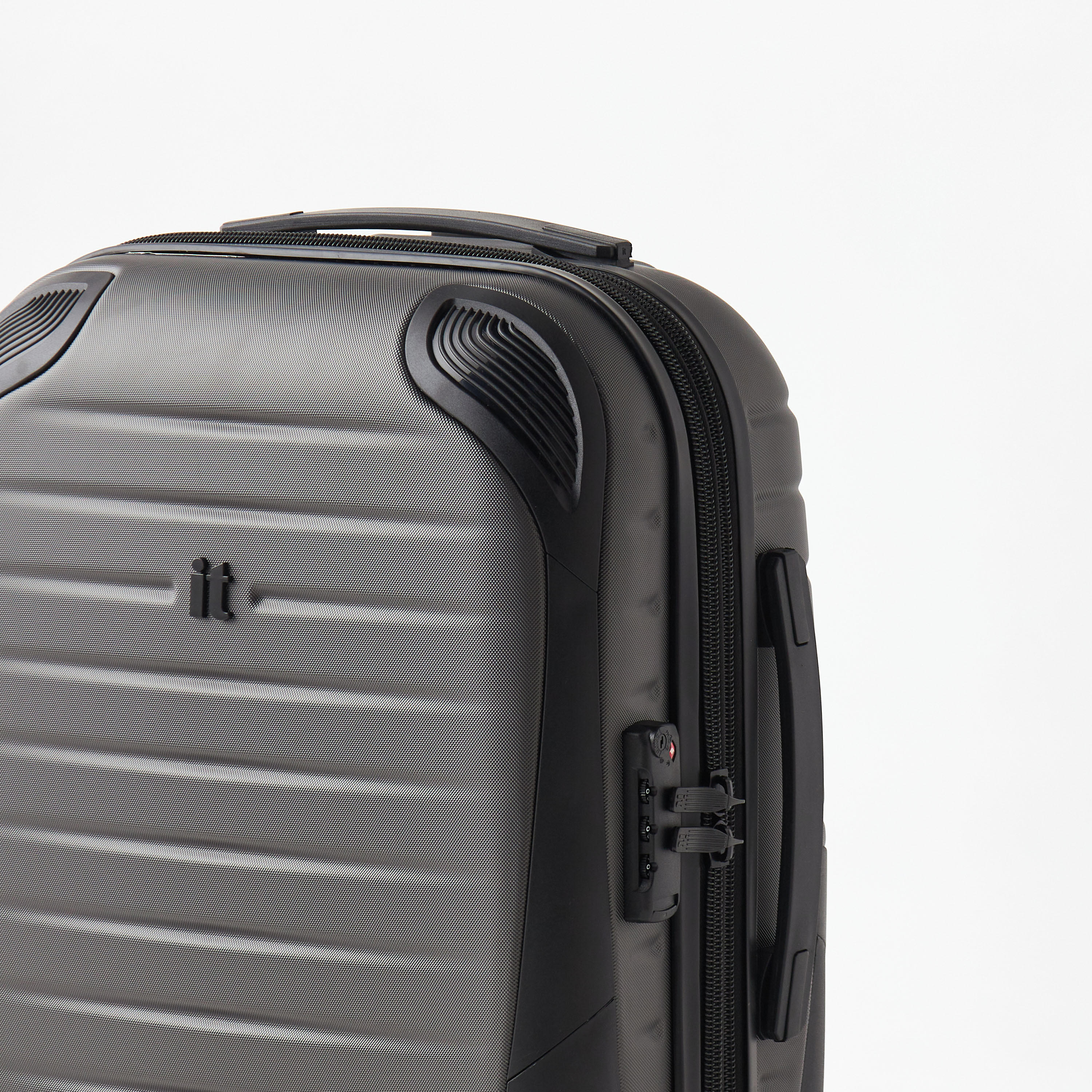 IT Textured Hardcase Trolley with Retractable Handle - 20 inches Cabin Bag-travel-luggagesandbags-luggage-image-4