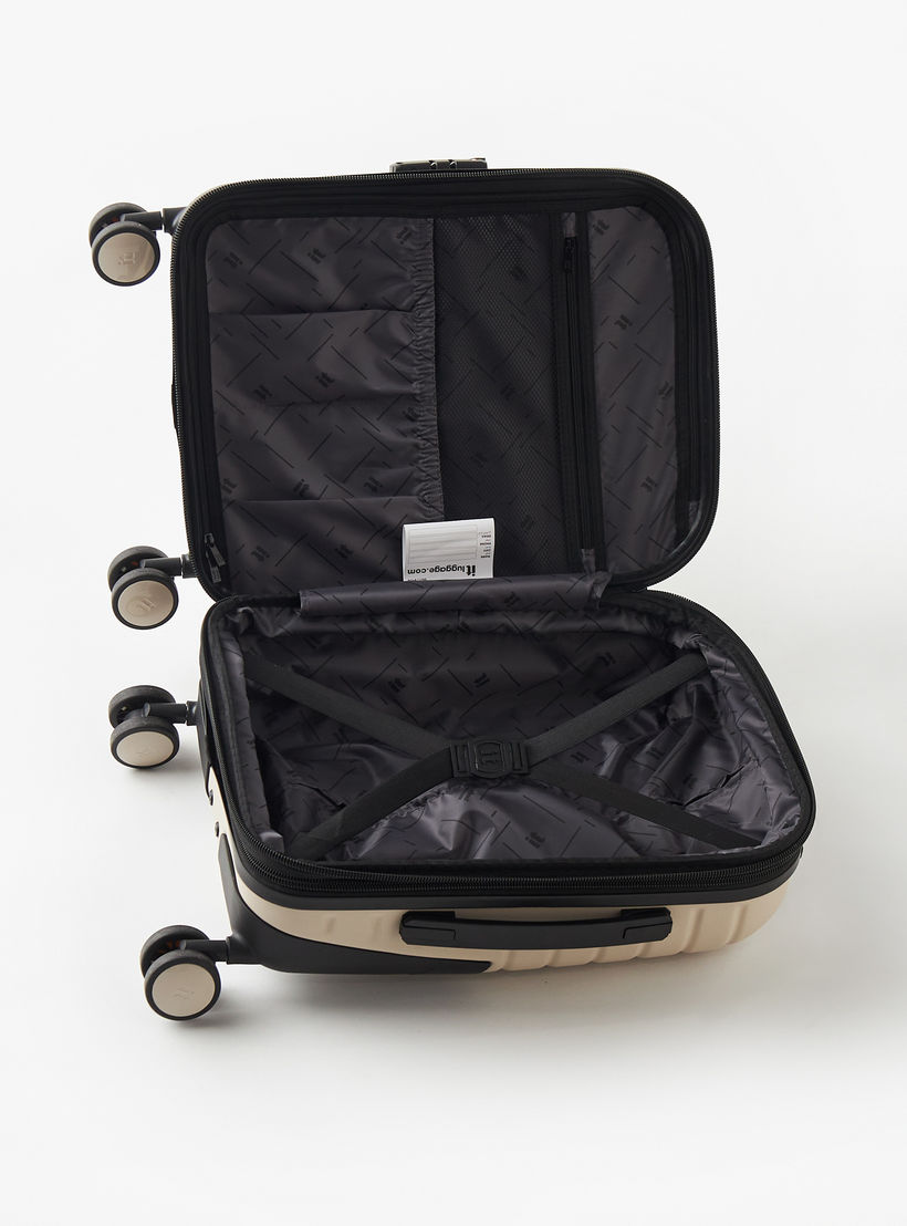 IT Textured Hardcase Trolley with Retractable Handle - 20 inches Cabin Bag-travel-luggagesandbags-luggage-image-5