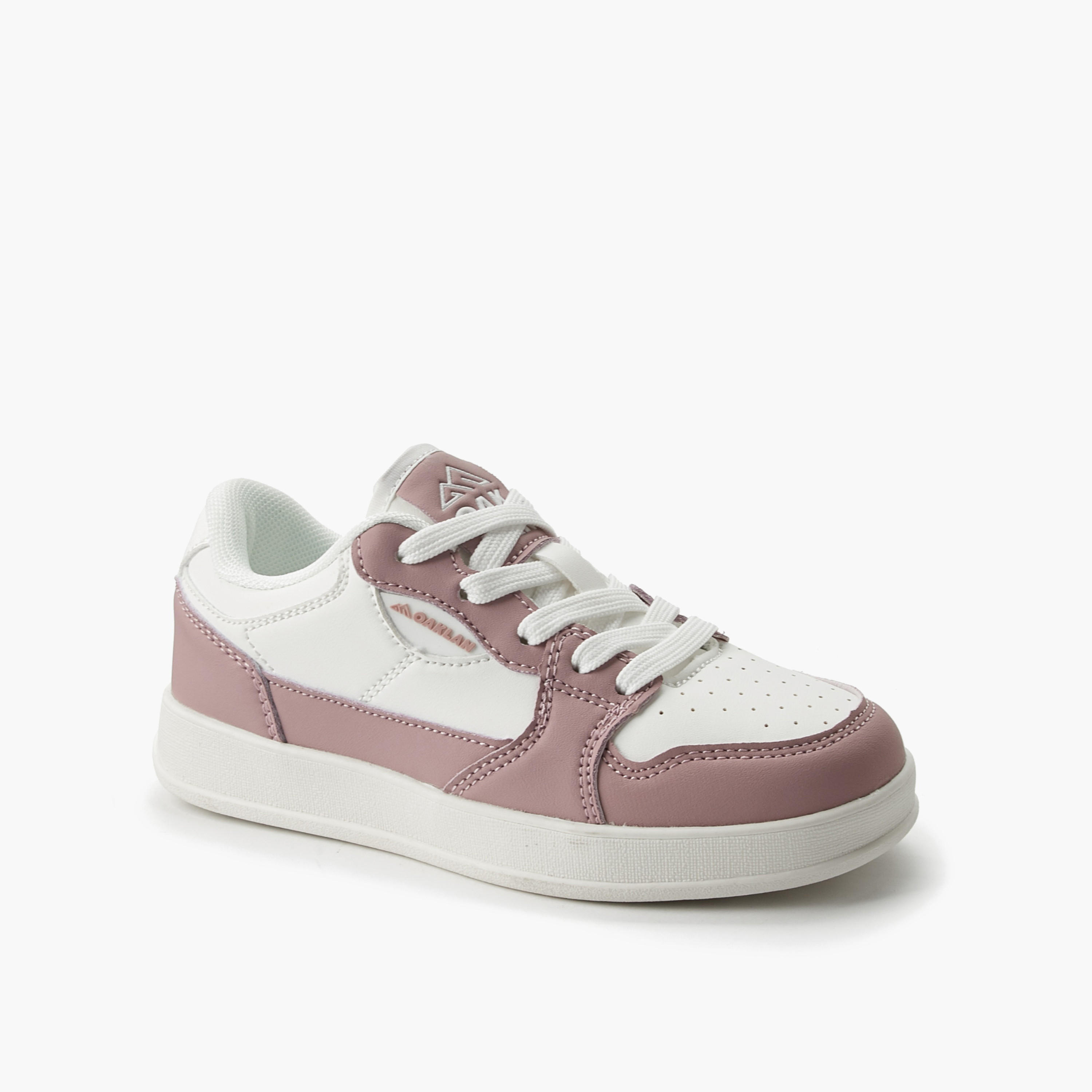 Oaklan by Shoexpress Girls Colourblock Lace-Up Ankle Sneakers-girls-shoes-sneakers-image-2