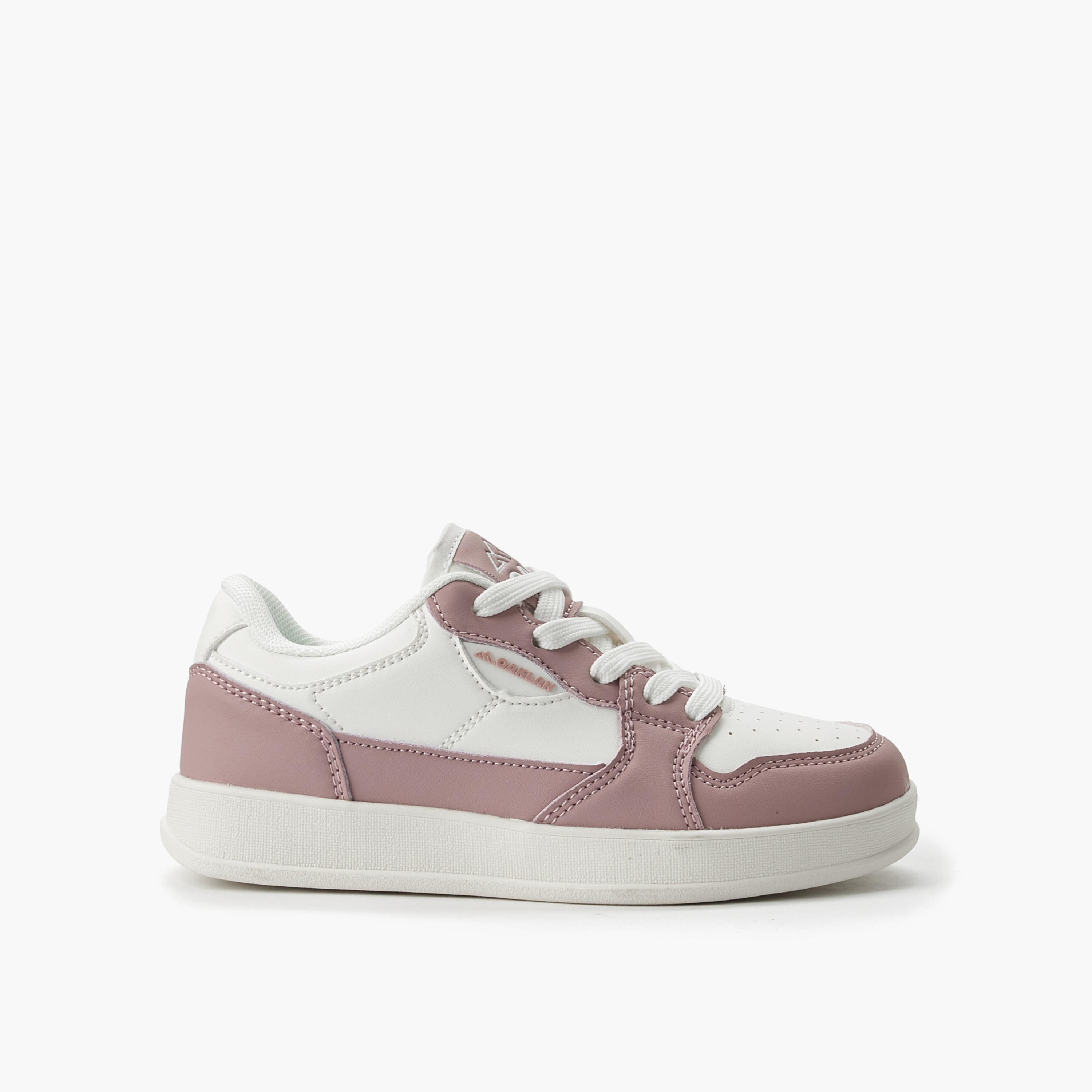Oaklan by Shoexpress Girls Colourblock Lace-Up Ankle Sneakers-girls-shoes-sneakers-image-3