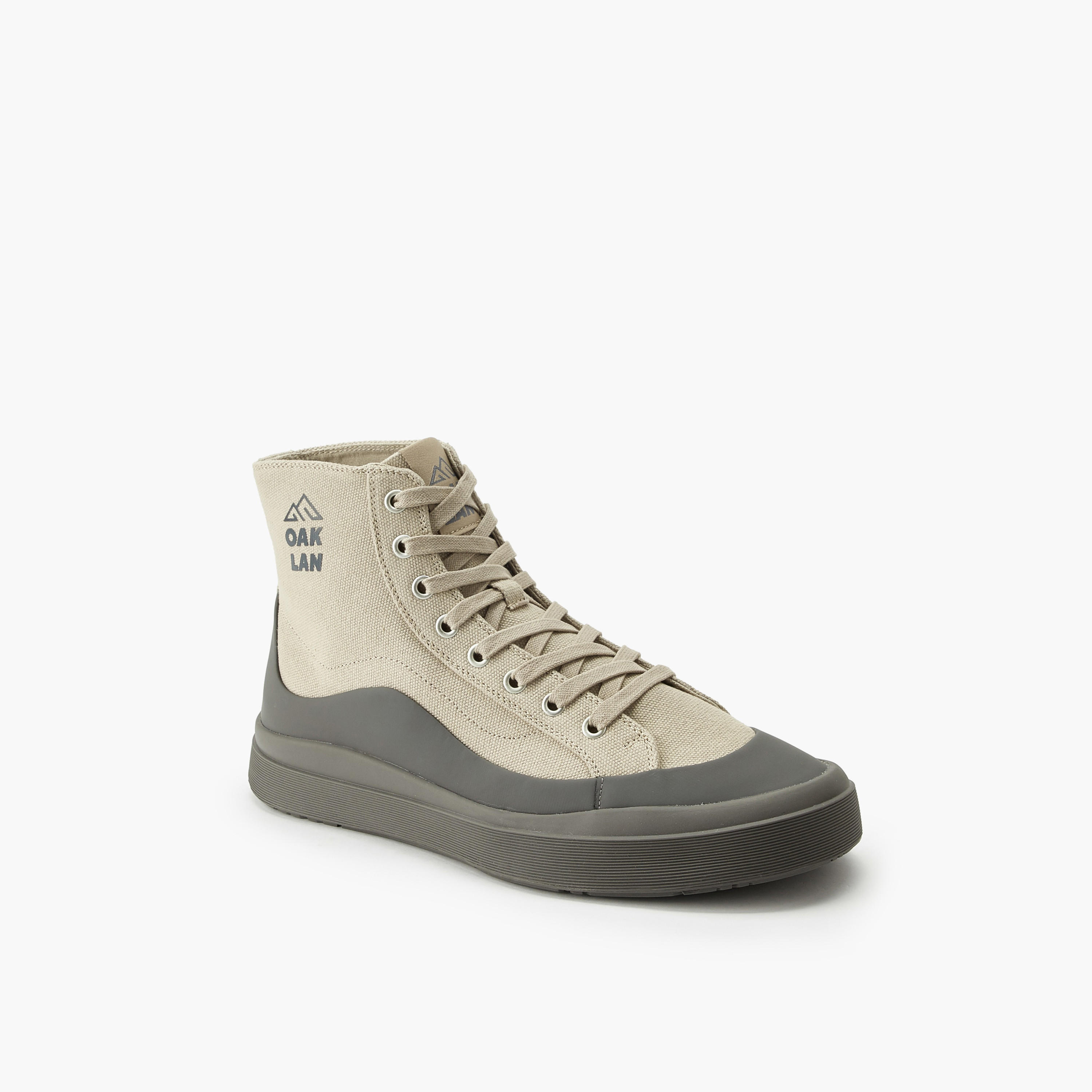 Oaklan by Shoexpress Men Lace-Up Canvas Sneakers-men-shoes-sneakers-image-1