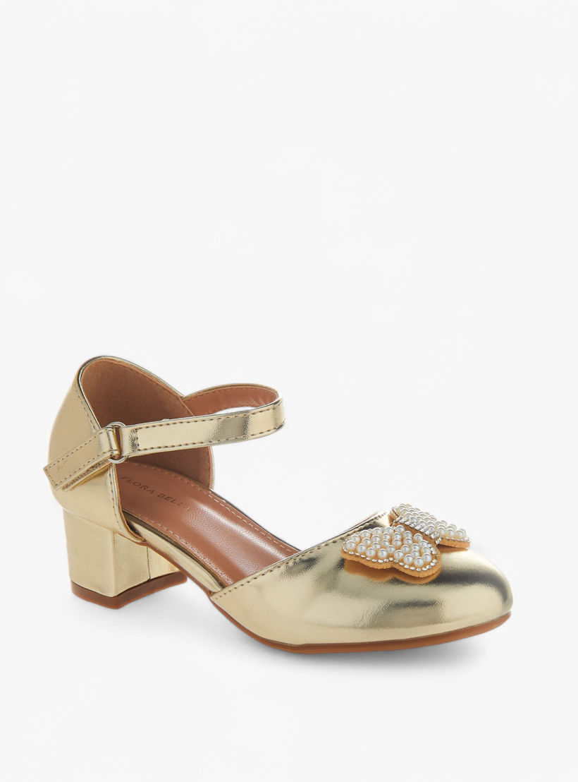 حذاء باليرينا بتزيينات فراشة وشريط إغلاق من فلورا بيلا-girls-shoes-sandals-image-2