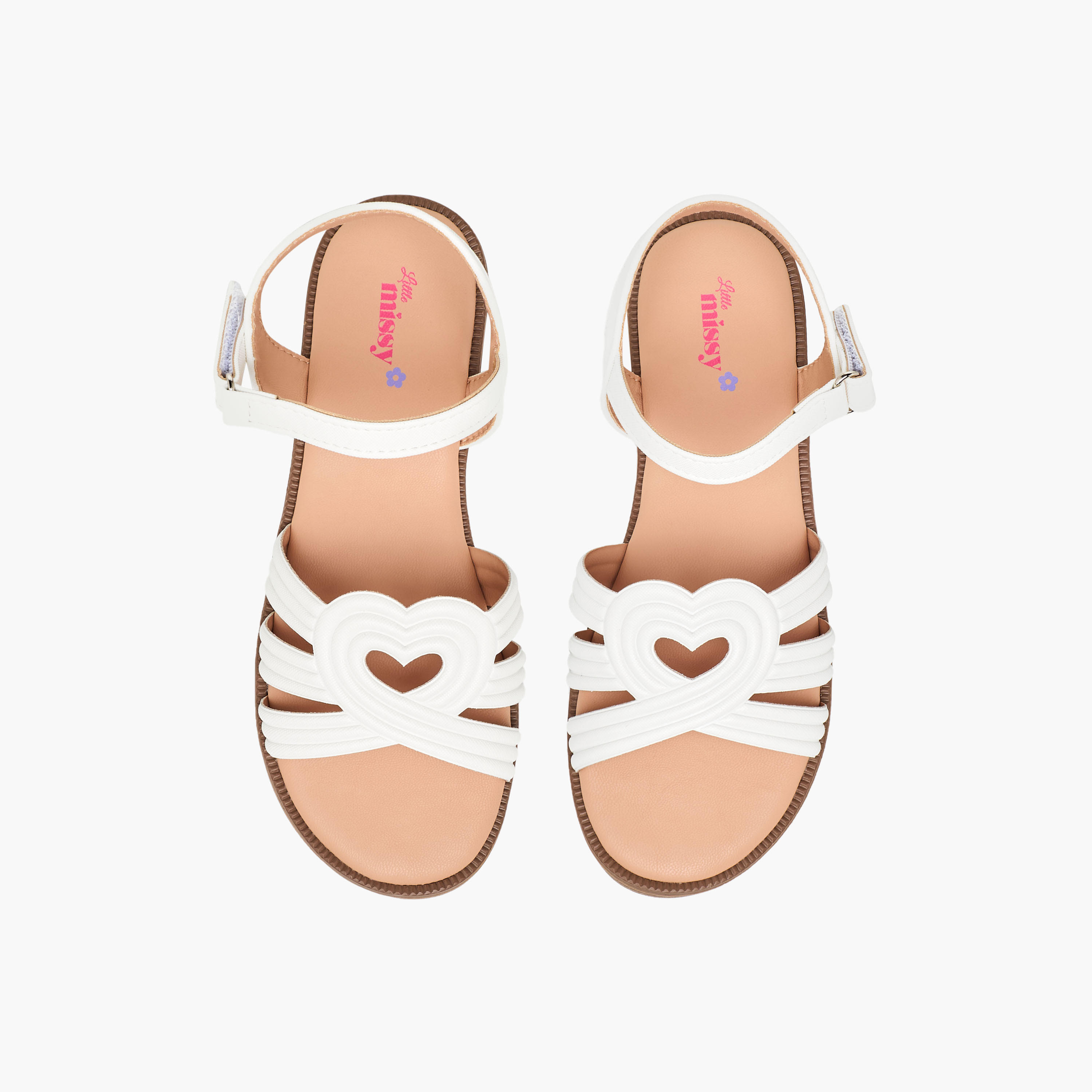 صندل بشريط إغلاق لاصق للبنات من ليتل ميسي-girls-shoes-sandals-image-1