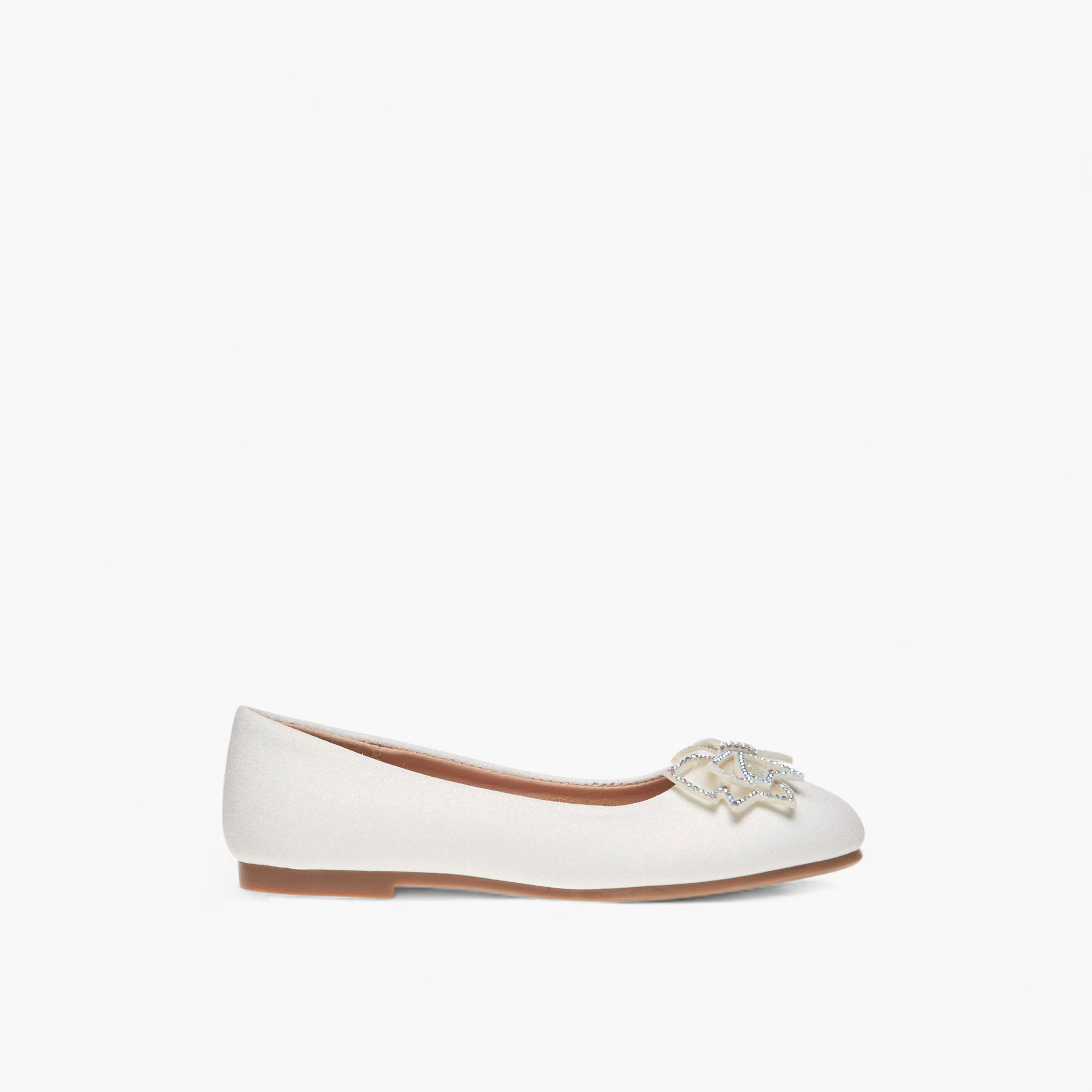 حذاء باليرينا سهل الارتداء بزينة فيونكة من فلورا بيلا-girls-shoes-ballerinas-image-3