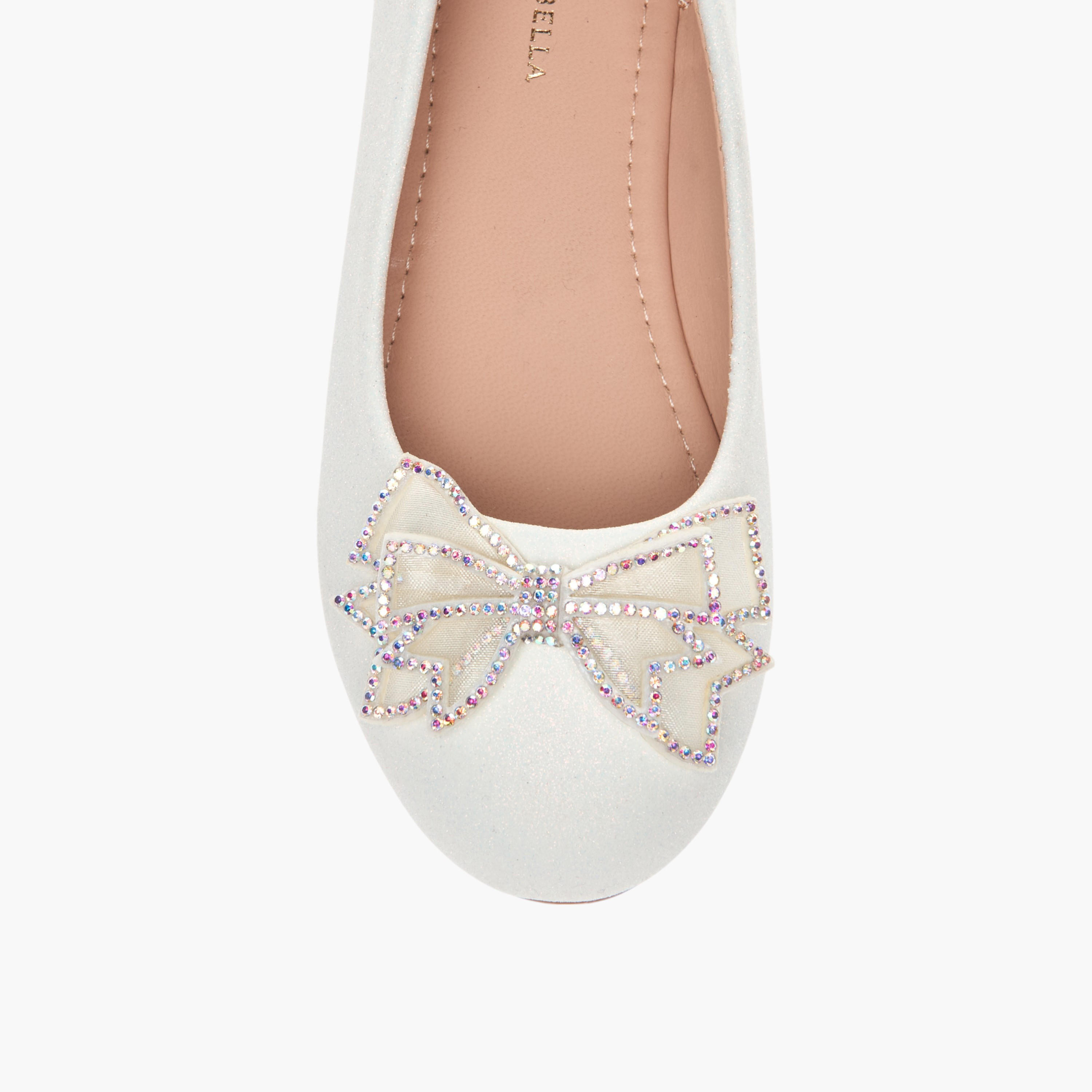 حذاء باليرينا سهل الارتداء بزينة فيونكة من فلورا بيلا-girls-shoes-ballerinas-image-4